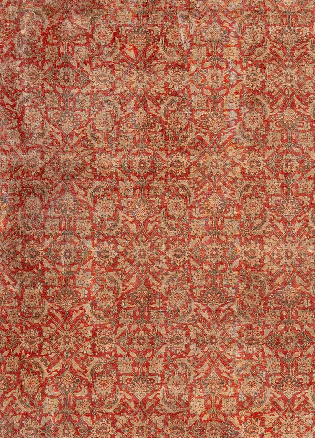 No Reserve -Large Antique Persian Tabriz Rug - Circa 1900 - 19 ft