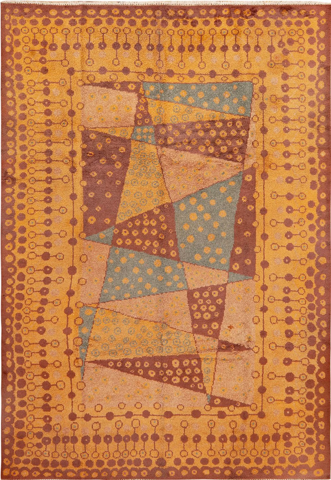 Antique French Art Deco Carpet, circa 1925–1935 - 9 ft 8 in x 7 ft