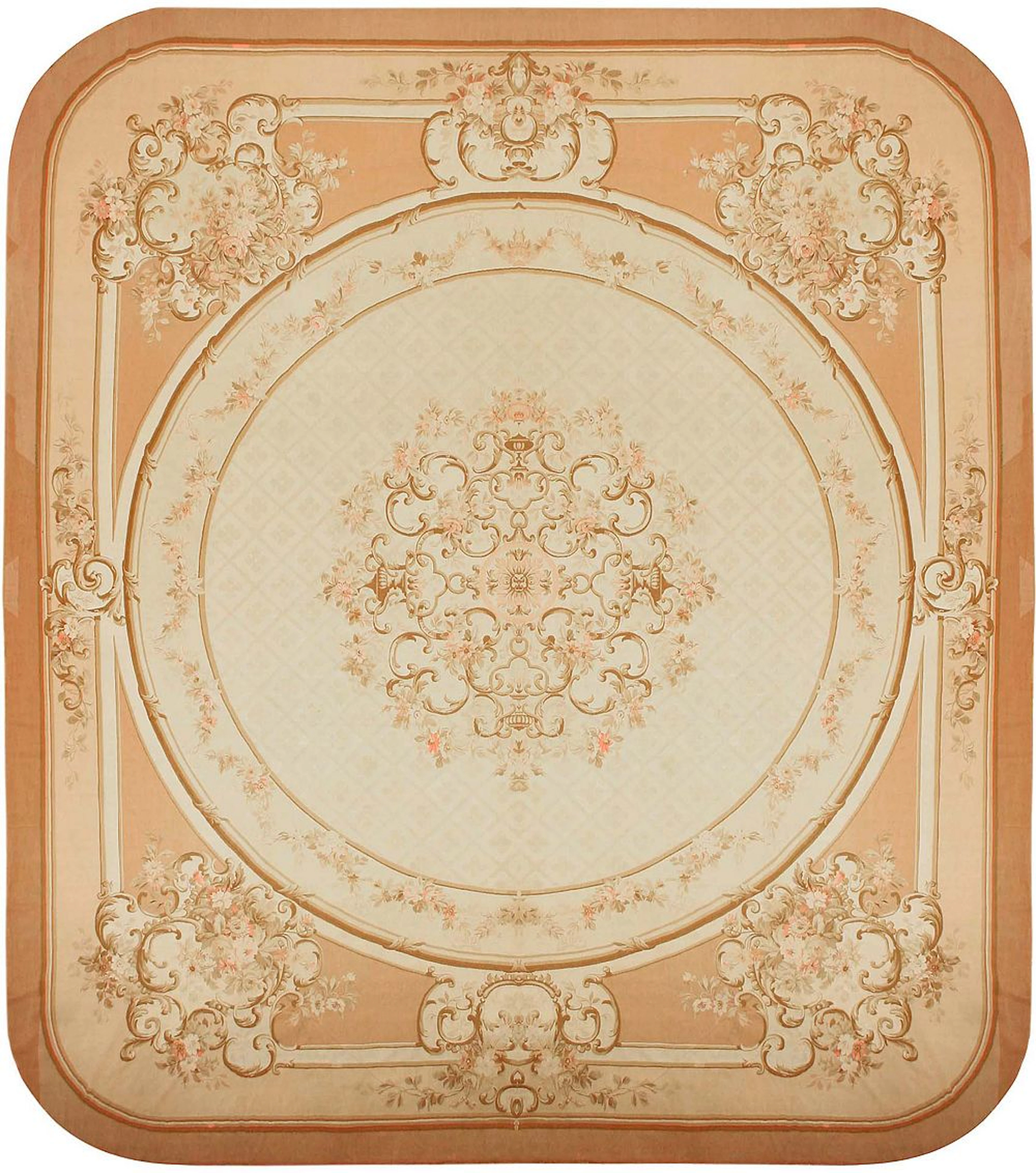 No Reserve - Palace-Size Antique Aubusson Carpet, France - 21 ft 9