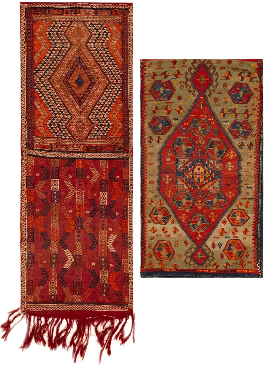 No Reserve -Antique Persian Jijim and Tribal Bag Face - Circa 1900