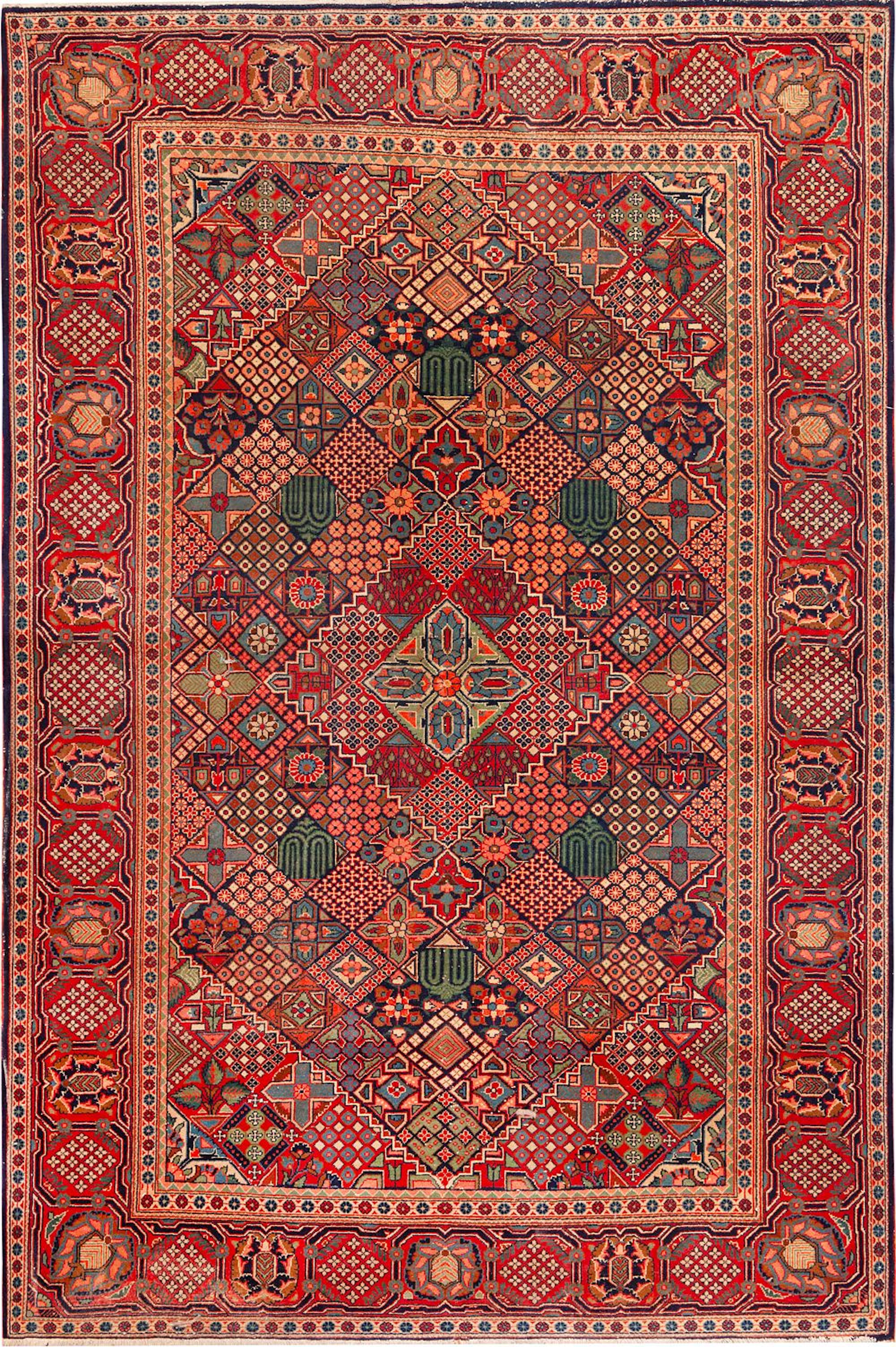 No Reserve - Antique Persian Kashan Rug 6 ft 9 in x 4 ft 5 in (2.06 m x 1.35 m)