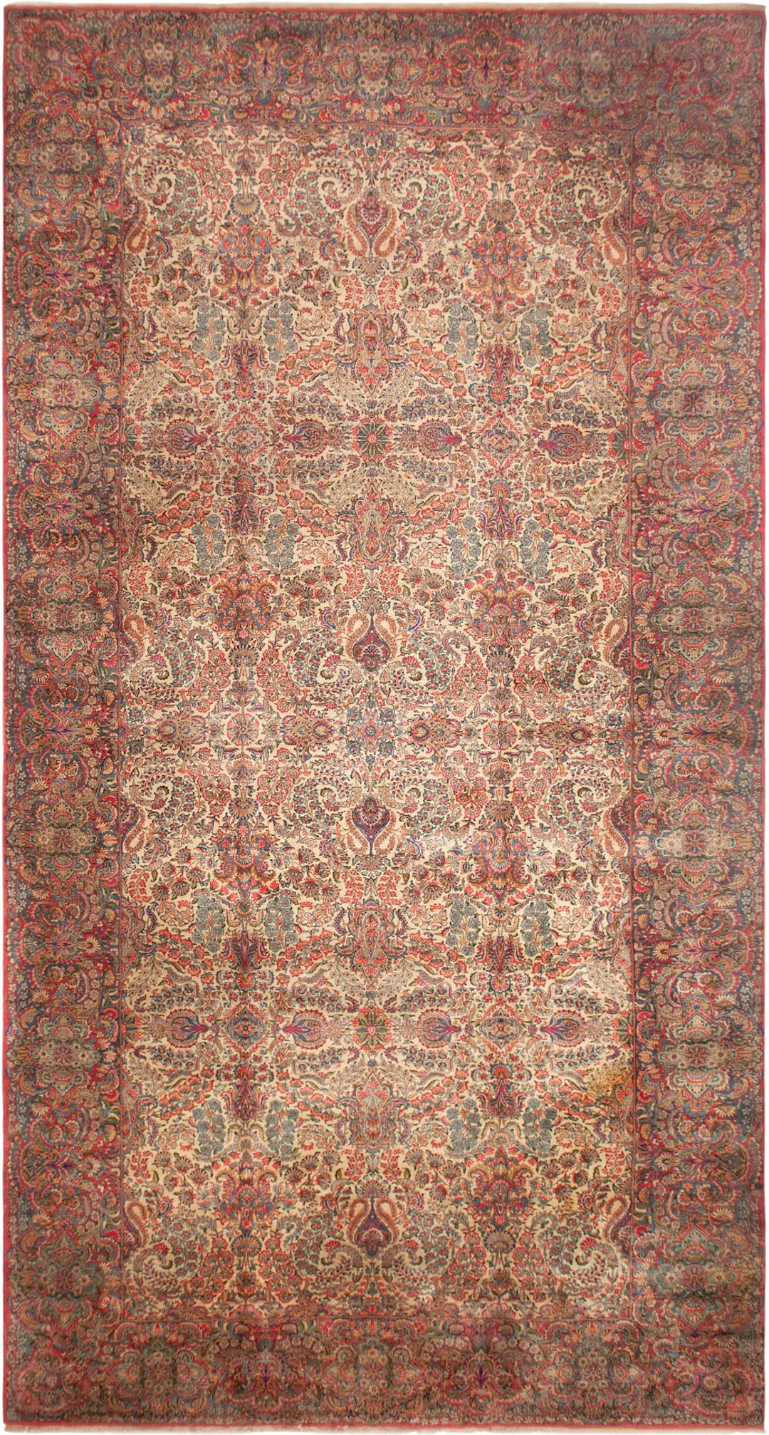 No reserve - Oversized Antique Persian Kerman Rug - 22 ft 8 in x 11