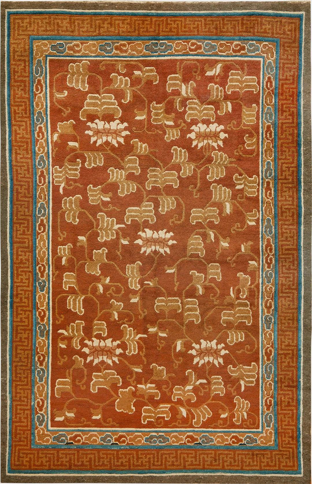 Antique Chinese Ningxia Rug - Circa 1900 - 7 ft 11 in x 5 ft 3 in