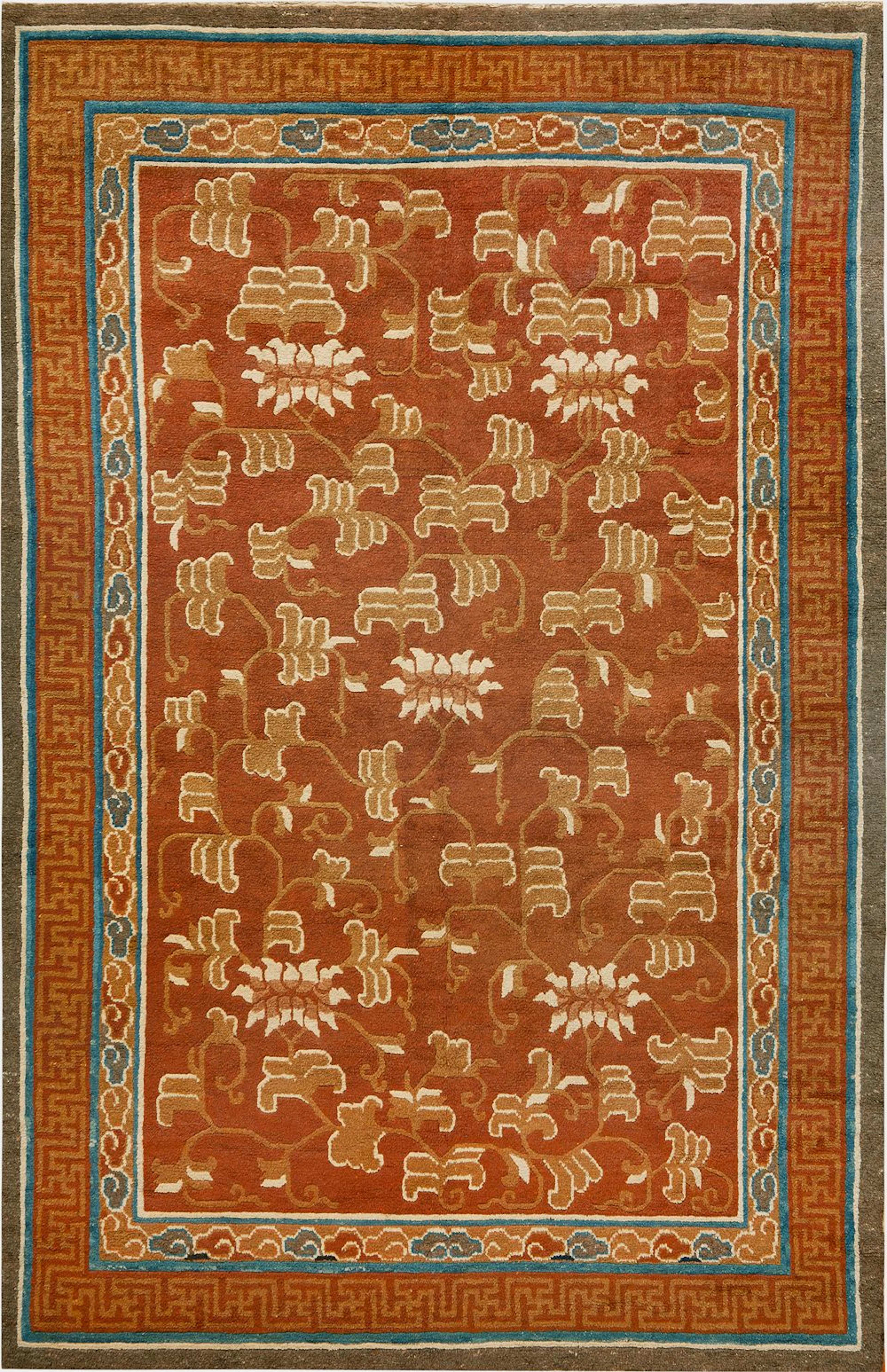 Antique Chinese Ningxia Rug - Circa 1900 - 7 ft 11 in x 5 ft 3 in