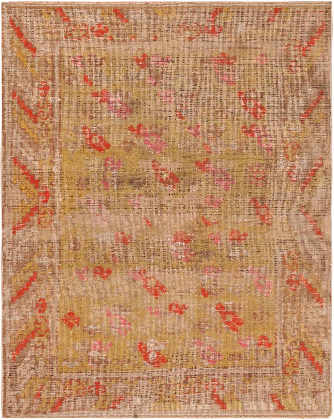 No Reserve - Antique Khotan Rug, East Turkestan, late 19th or early