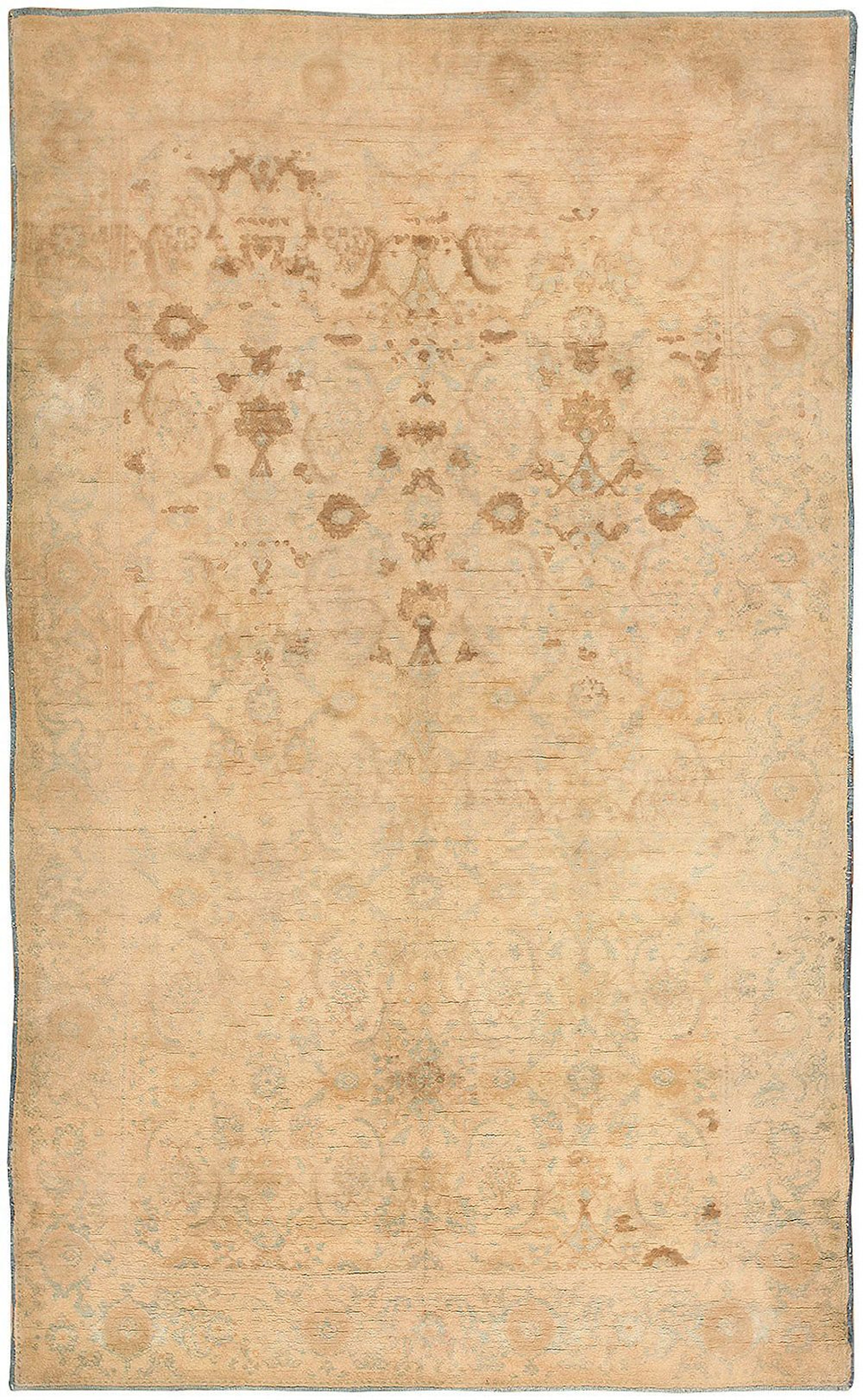 Antique Indian Cotton Agra Rug - 8 ft 6 in x 5 ft (2.59 m x 1.52 m)
