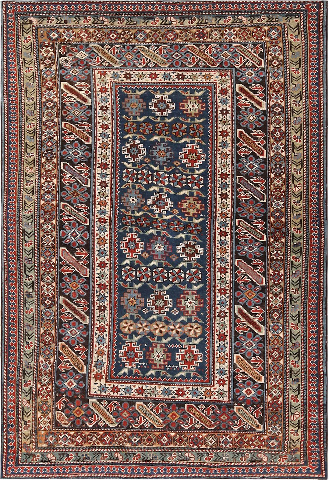 Antique Chi-Chi Rug, Northeast Caucasus, late 19th century - 6 ft