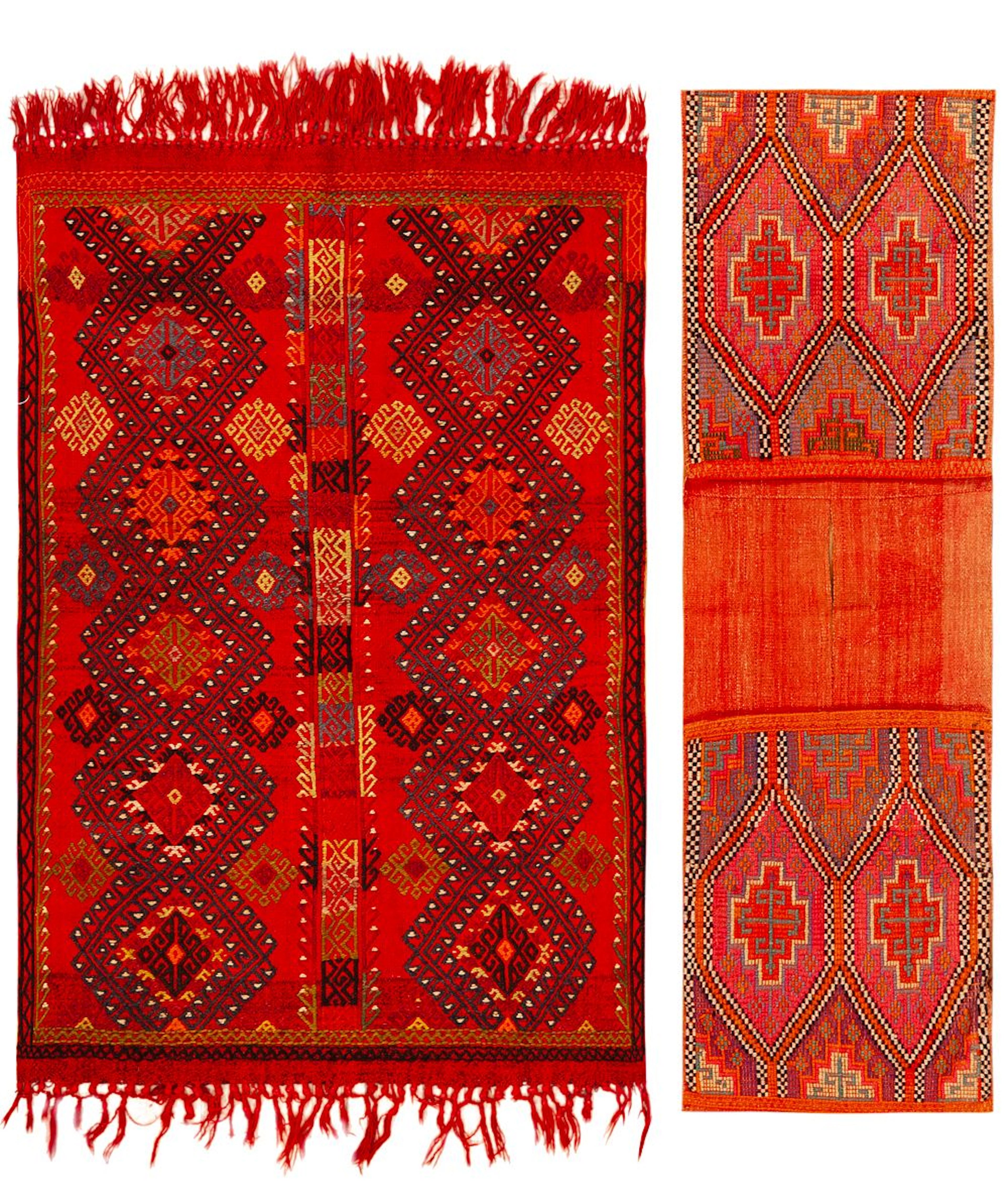 No Reserve -Collection of Two Antique Persian Jijims - Circa 1900
