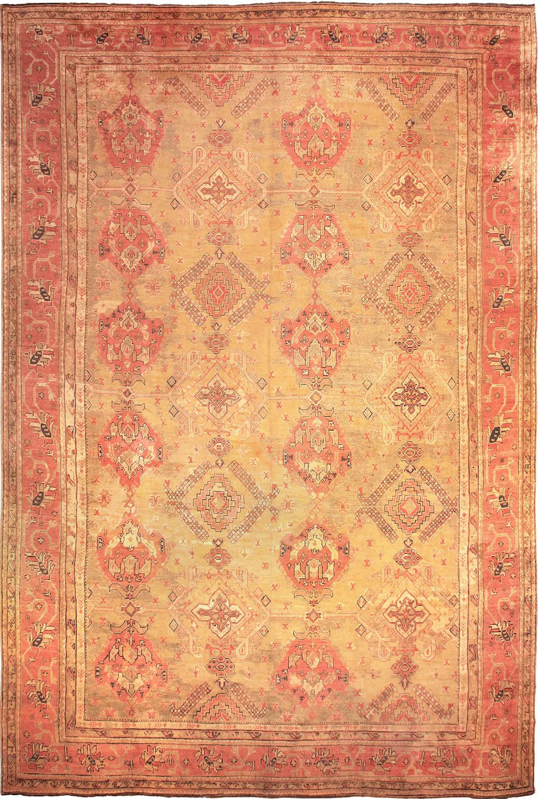 No Reserve - Palace-Size Antique Oushak Carpet, Western Anatolia