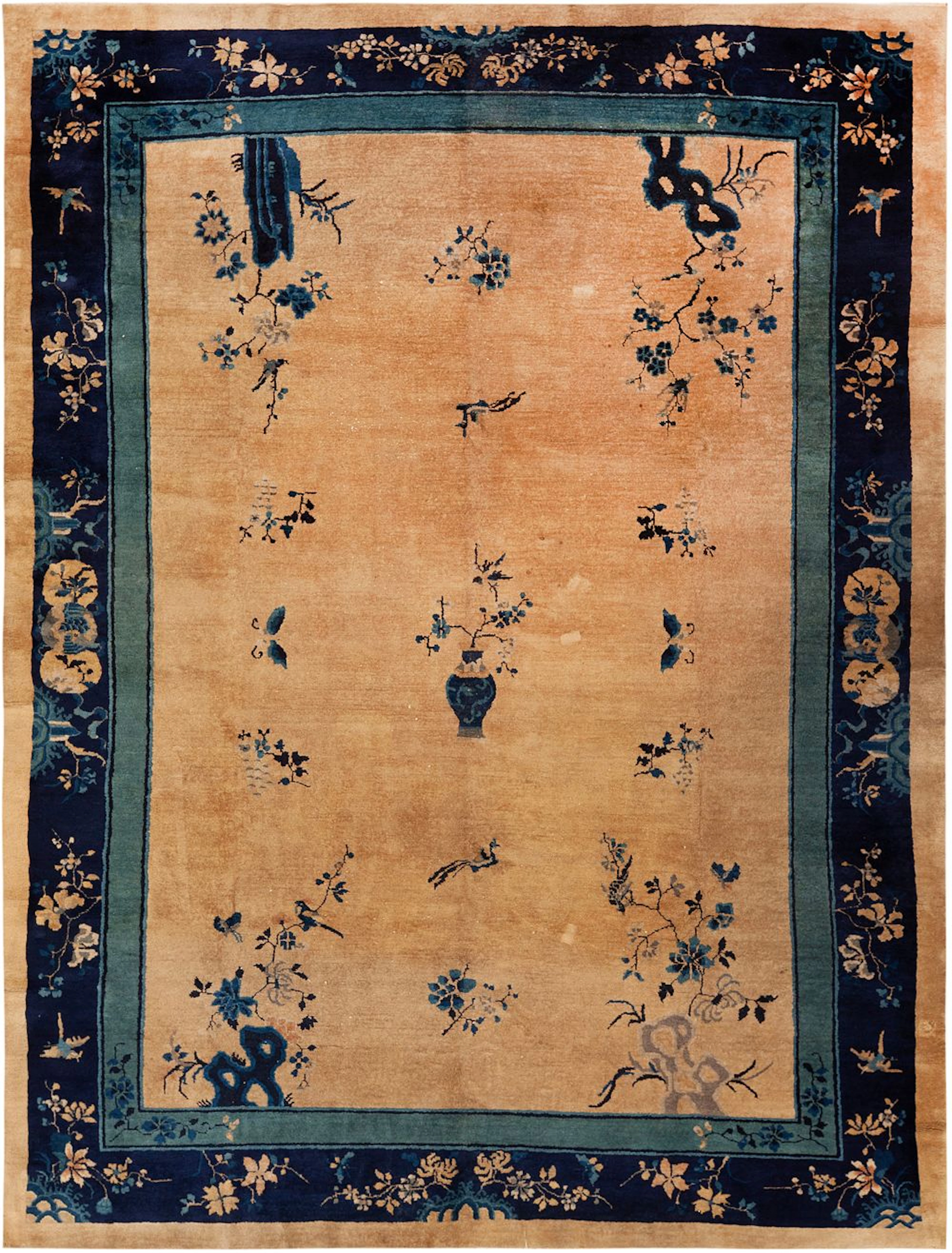 No Reserve - Antique Chinese Nichols Rug - Circa 1925 - 11 ft 6 in