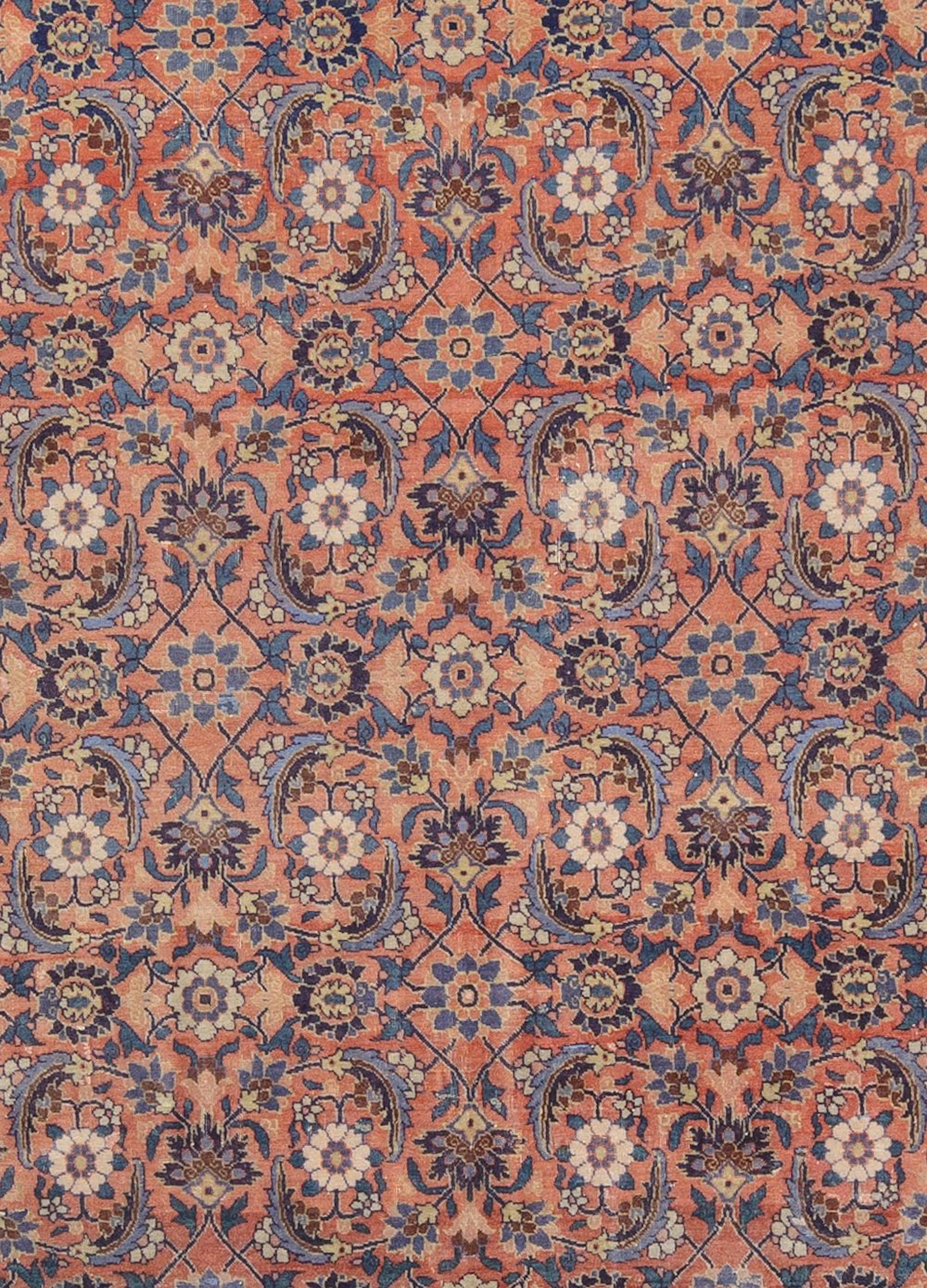 No Reserve - Large Antique Persian Tabriz Rug - 20 ft x 12 ft (6.09 m x 3.65 m)