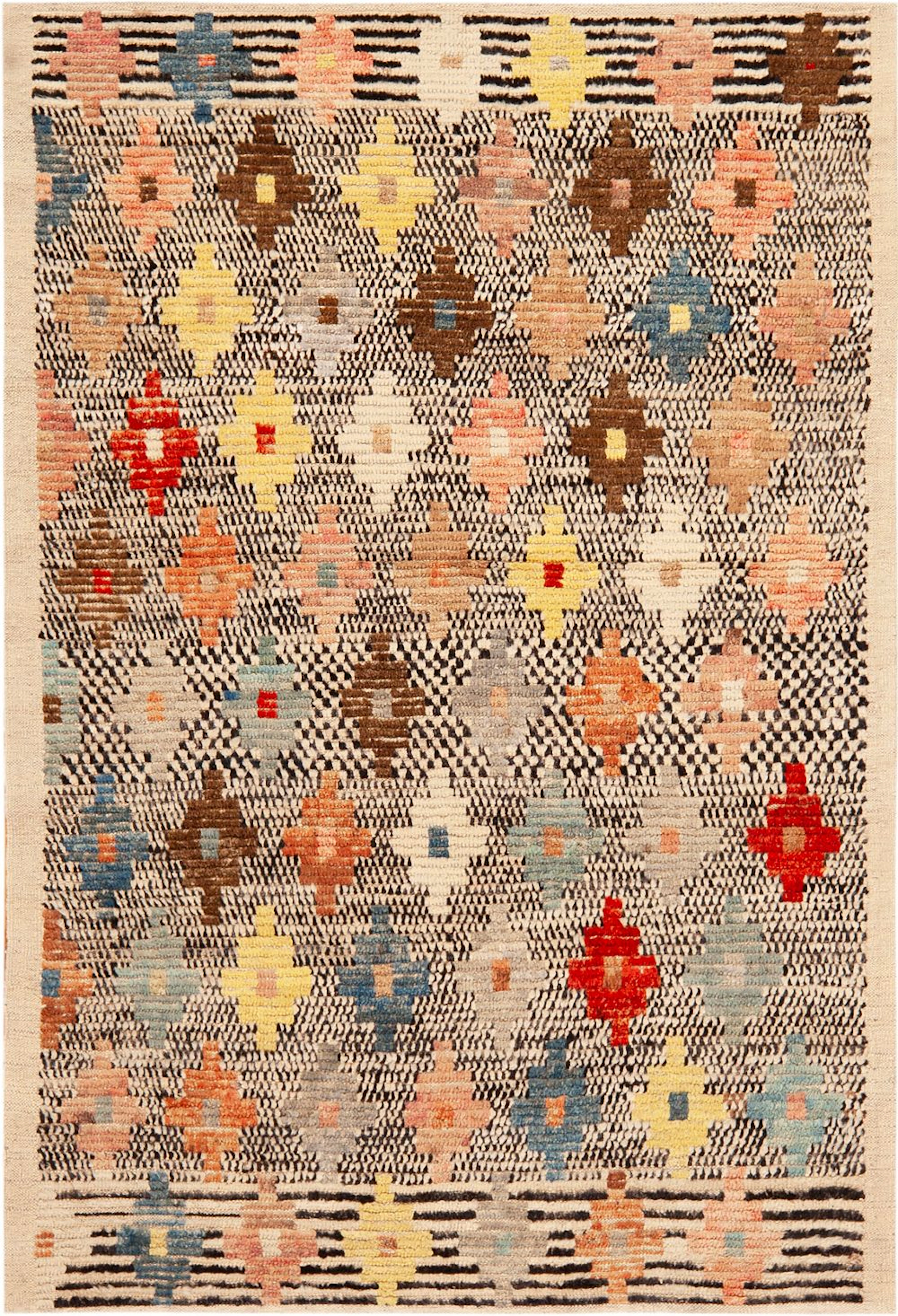 Modern Geometric Rug - 6 ft x 4 ft 2 in (1.83 m x 1.27 m)
