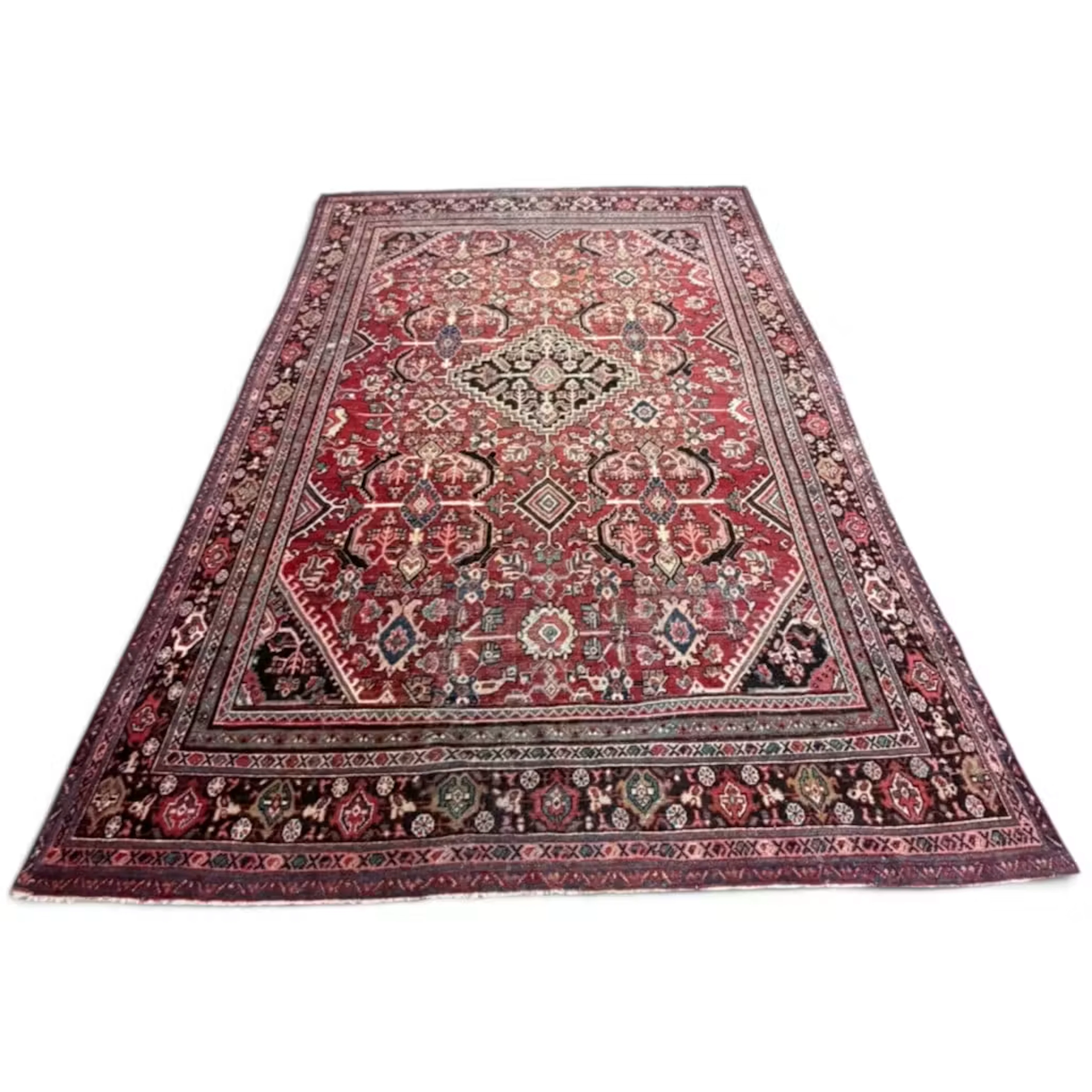Lot 48: 13 ft. 5 in. x 9 ft. 10 in. Mahal-Type Rug