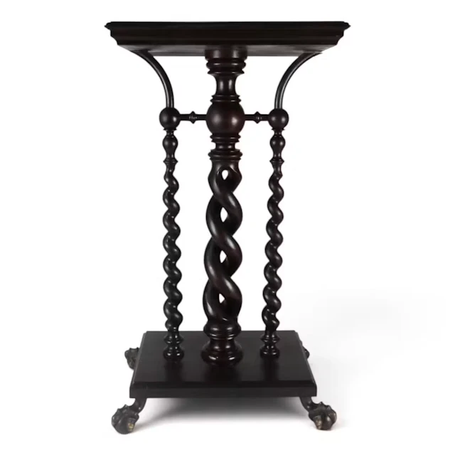 Lot 16: Victorian Barley-Twist Pedestal Stand