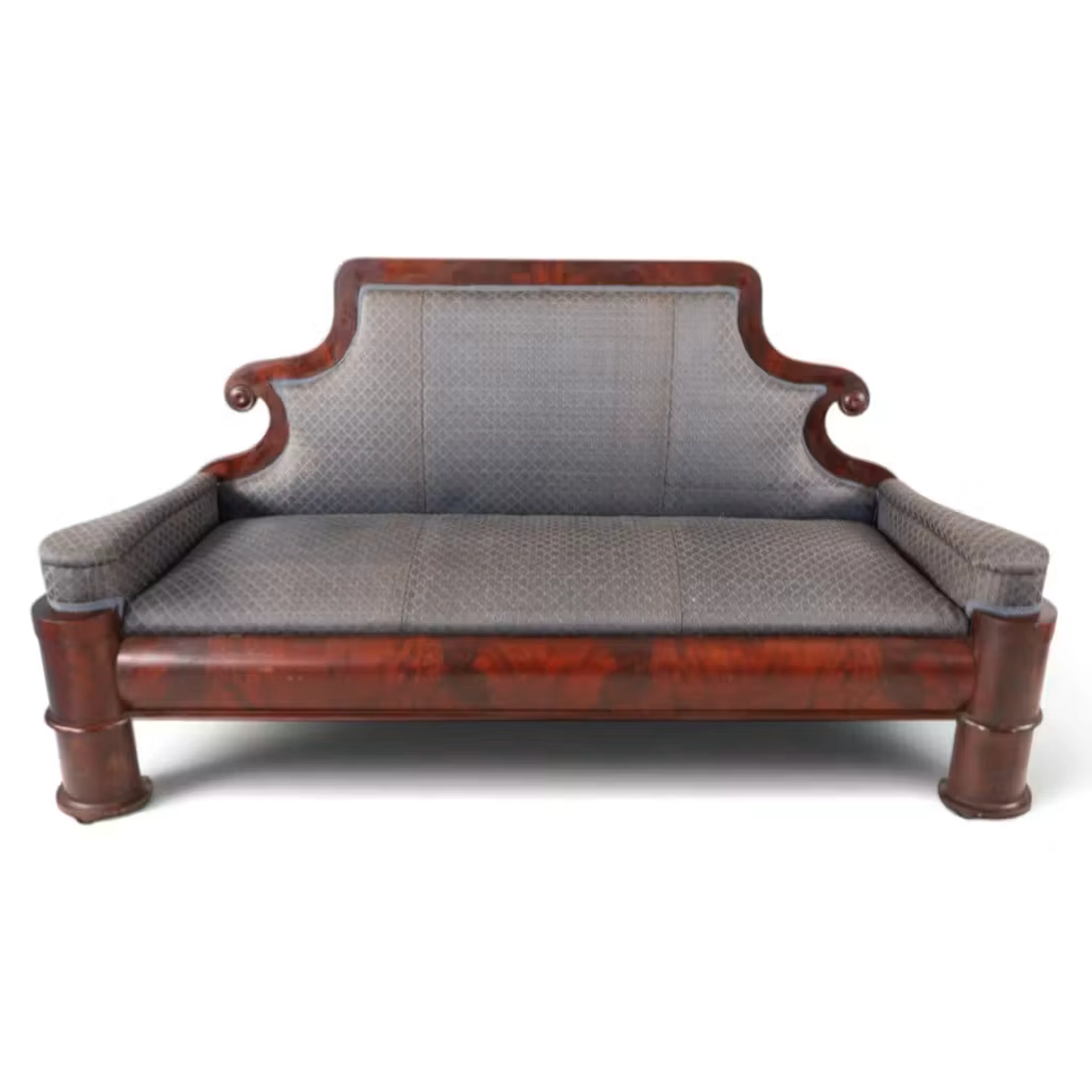 Lot 151: American Empire Mahogany Settee