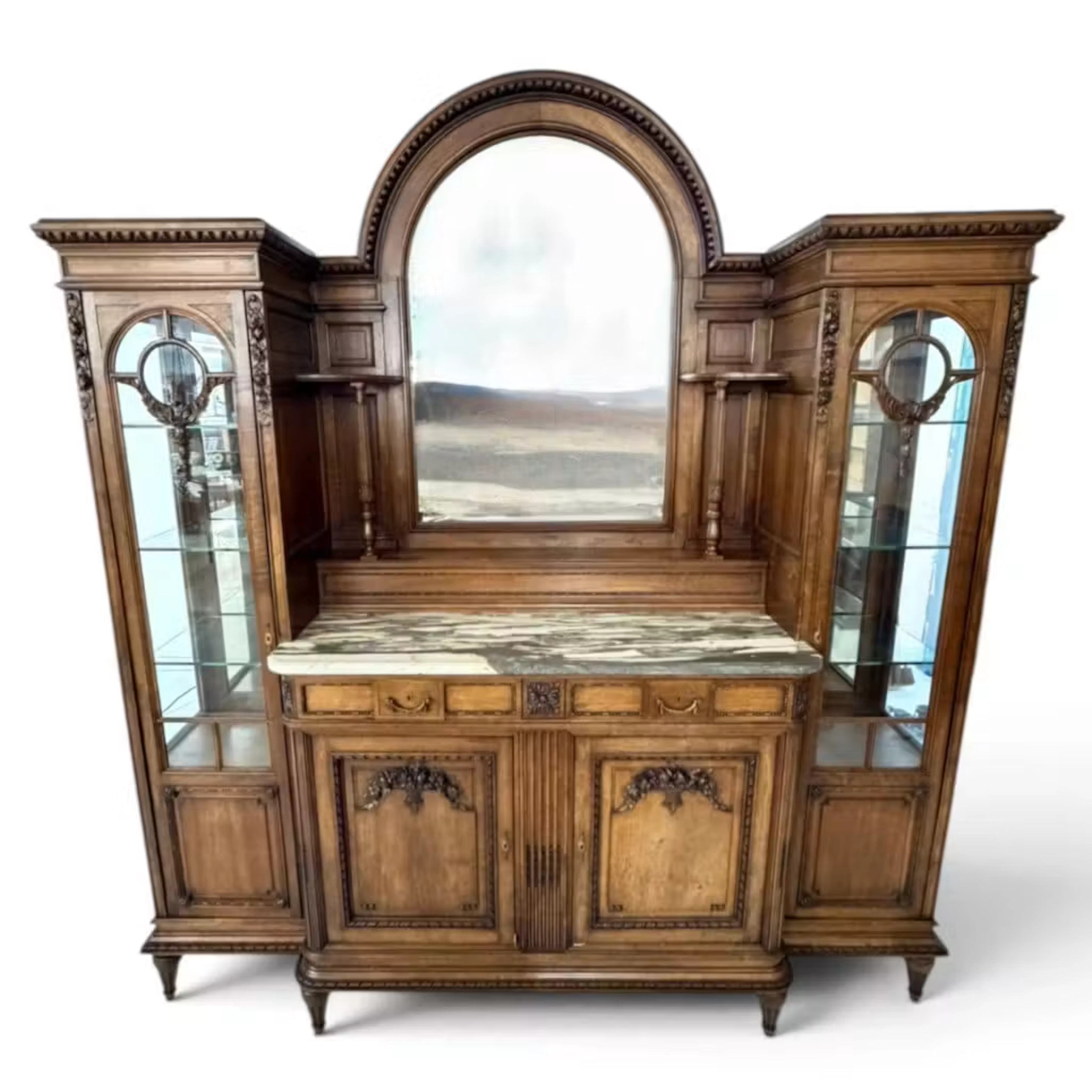 Lot 111: Louis XVI Revival Walnut Sideboard