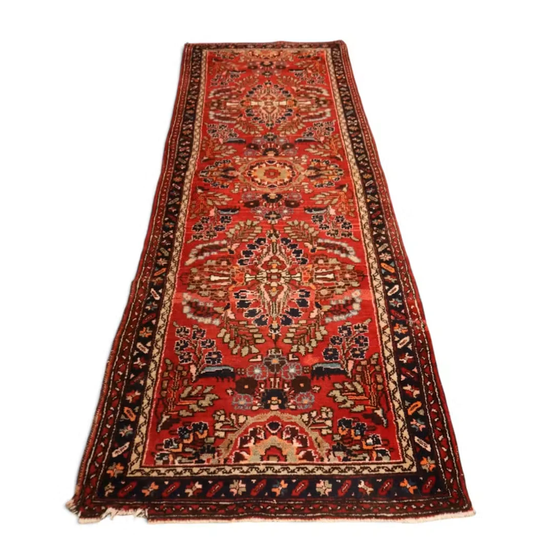 Lot 141A: 10 ft. x 3 ft. 7 in. Persian Floral Runner