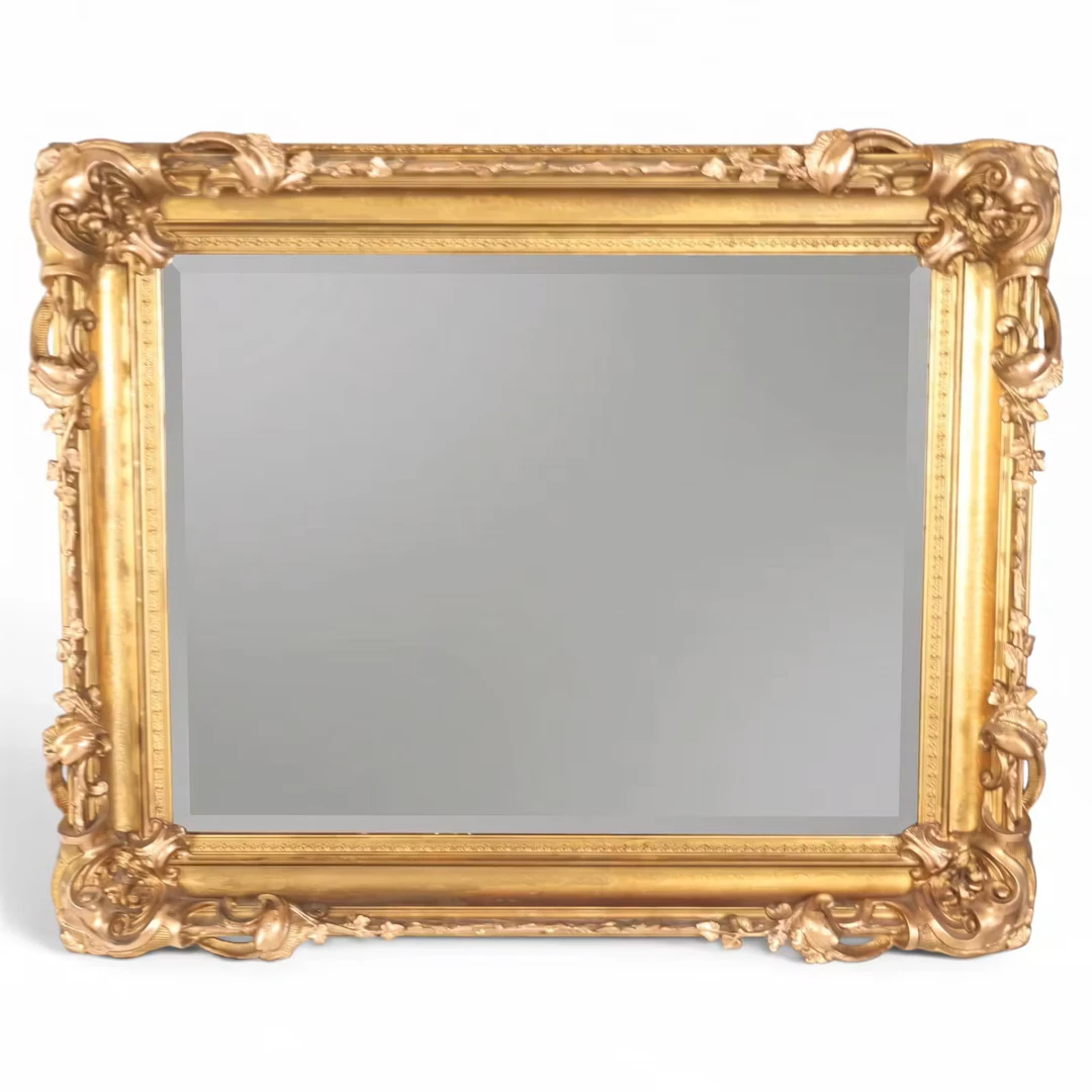 Lot 22: Large Rococo Revival Gilt Mirror