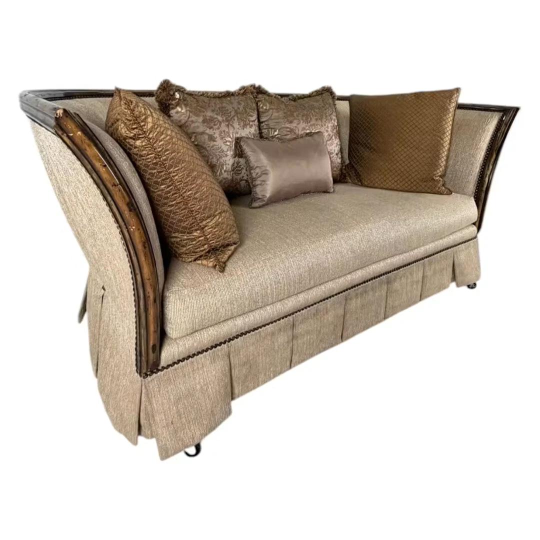 Lot 163: Hollywood Regency-Style Gondola Sofa