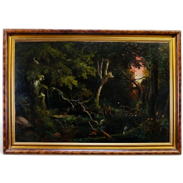 Lot 44: Continental School, Stag in a Forest