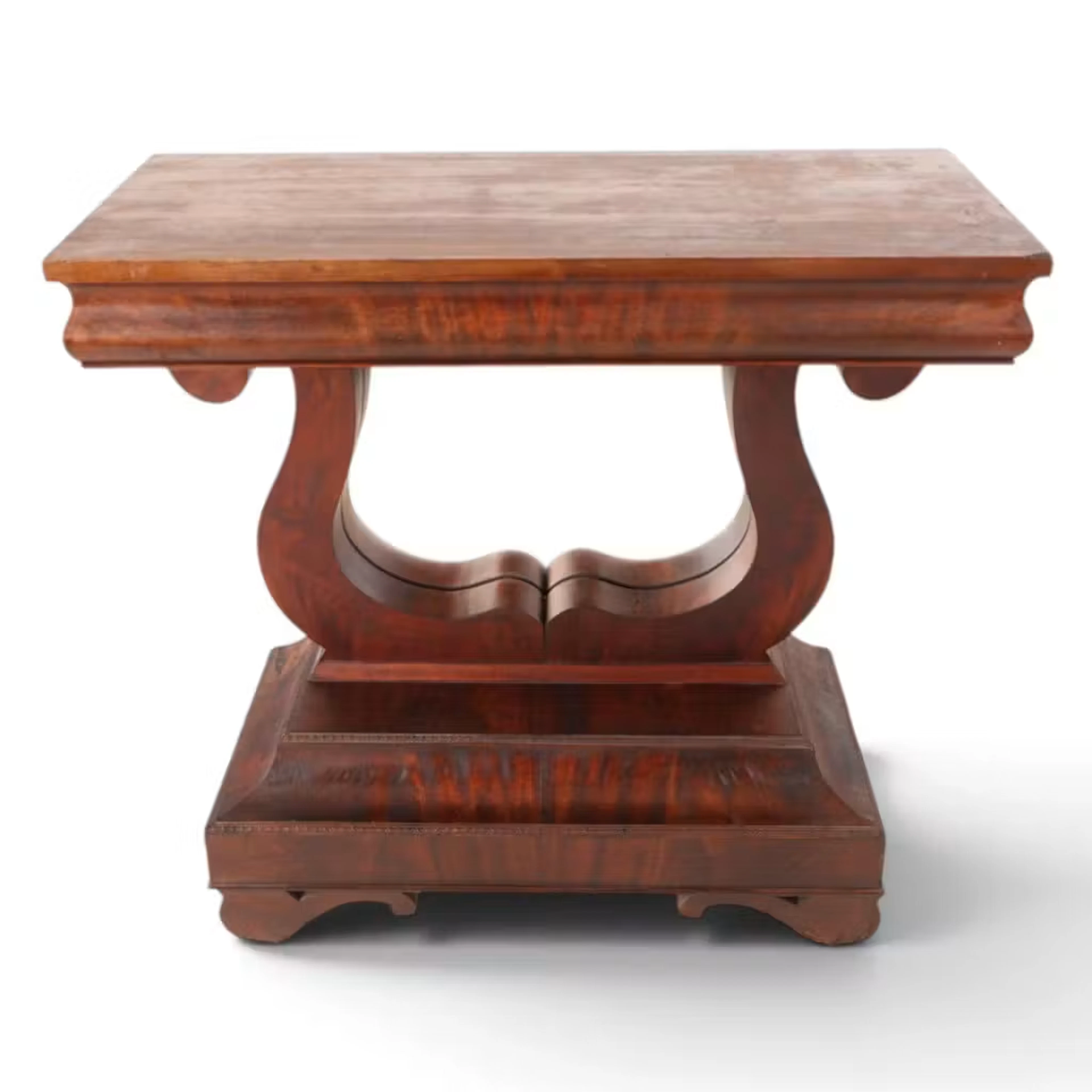 Lot 211: Late Classical Mahogany Pier Table