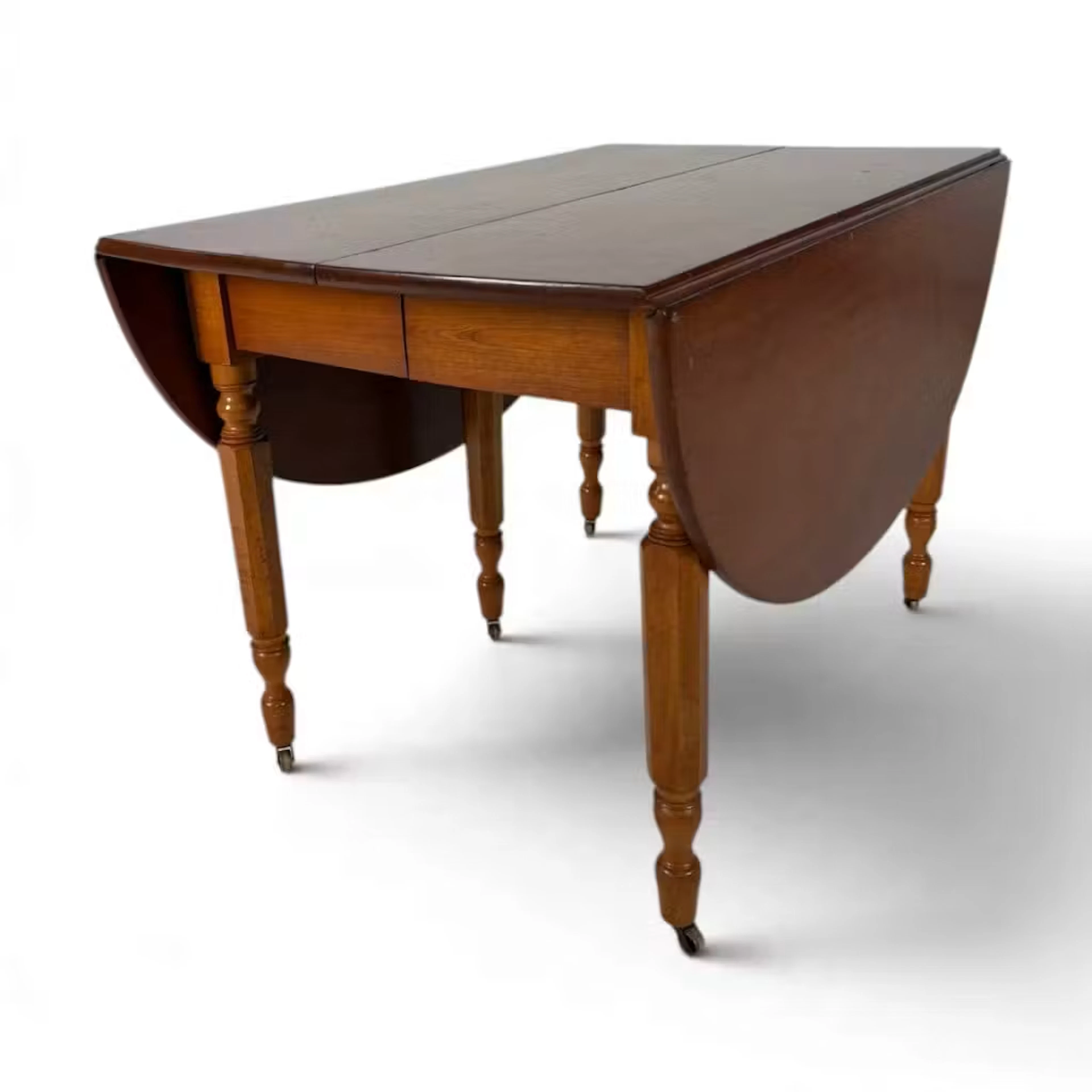 Lot 218: Maple Drop-Leaf Extension Dining Table