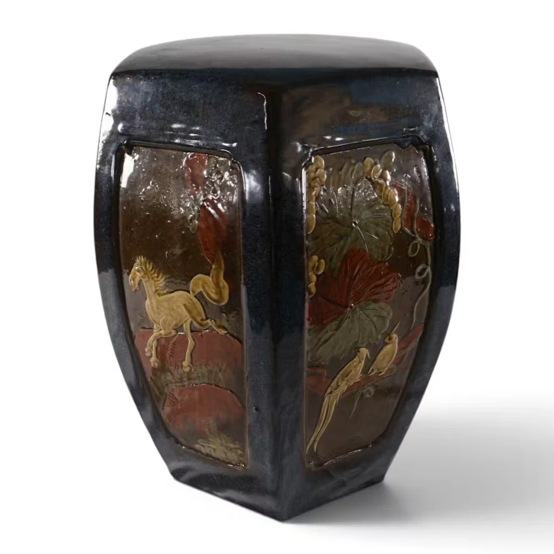 Lot 256: Chinese Glazed Stoneware Garden Seat