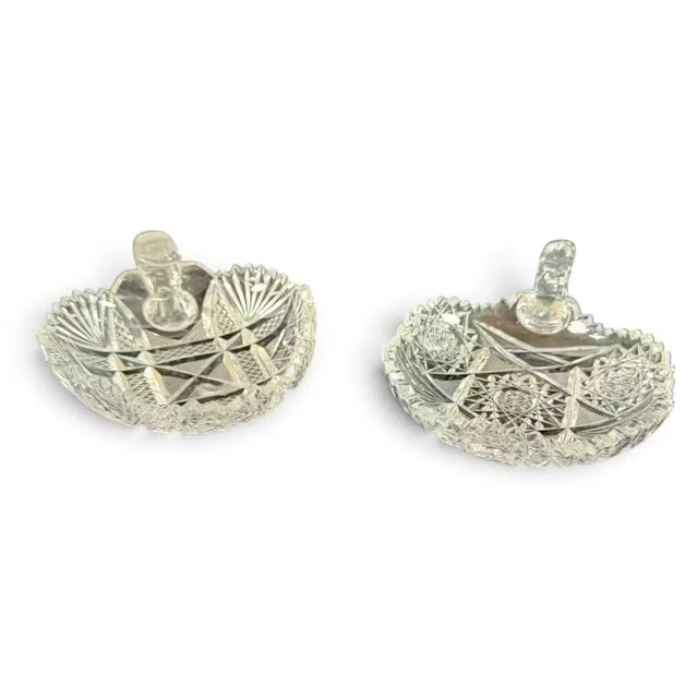 Lot 299: Two Brilliant Cut Glass Handled Dishes