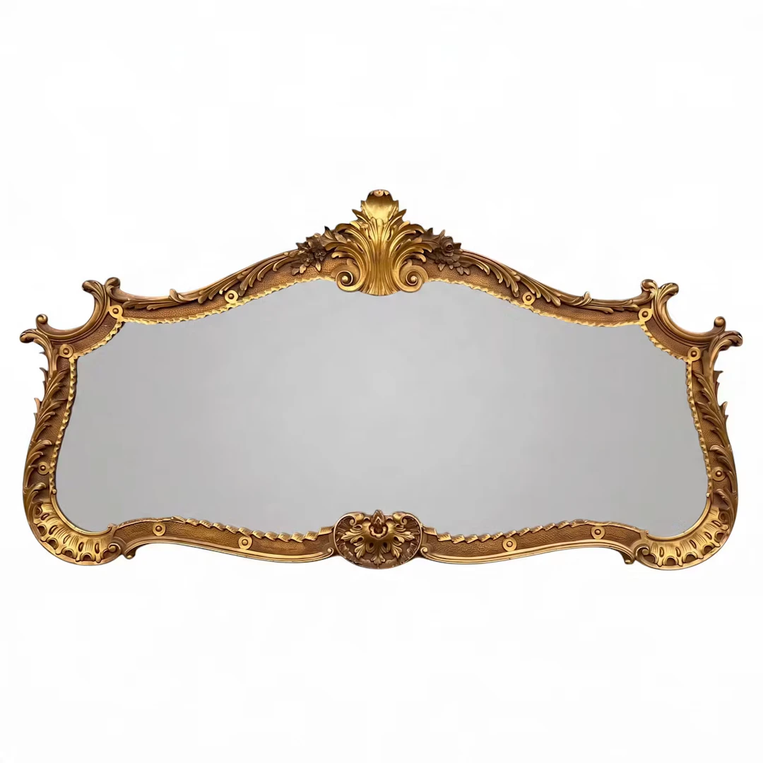 Lot 24: Monumental Rococo-Style Giltwood Mirror