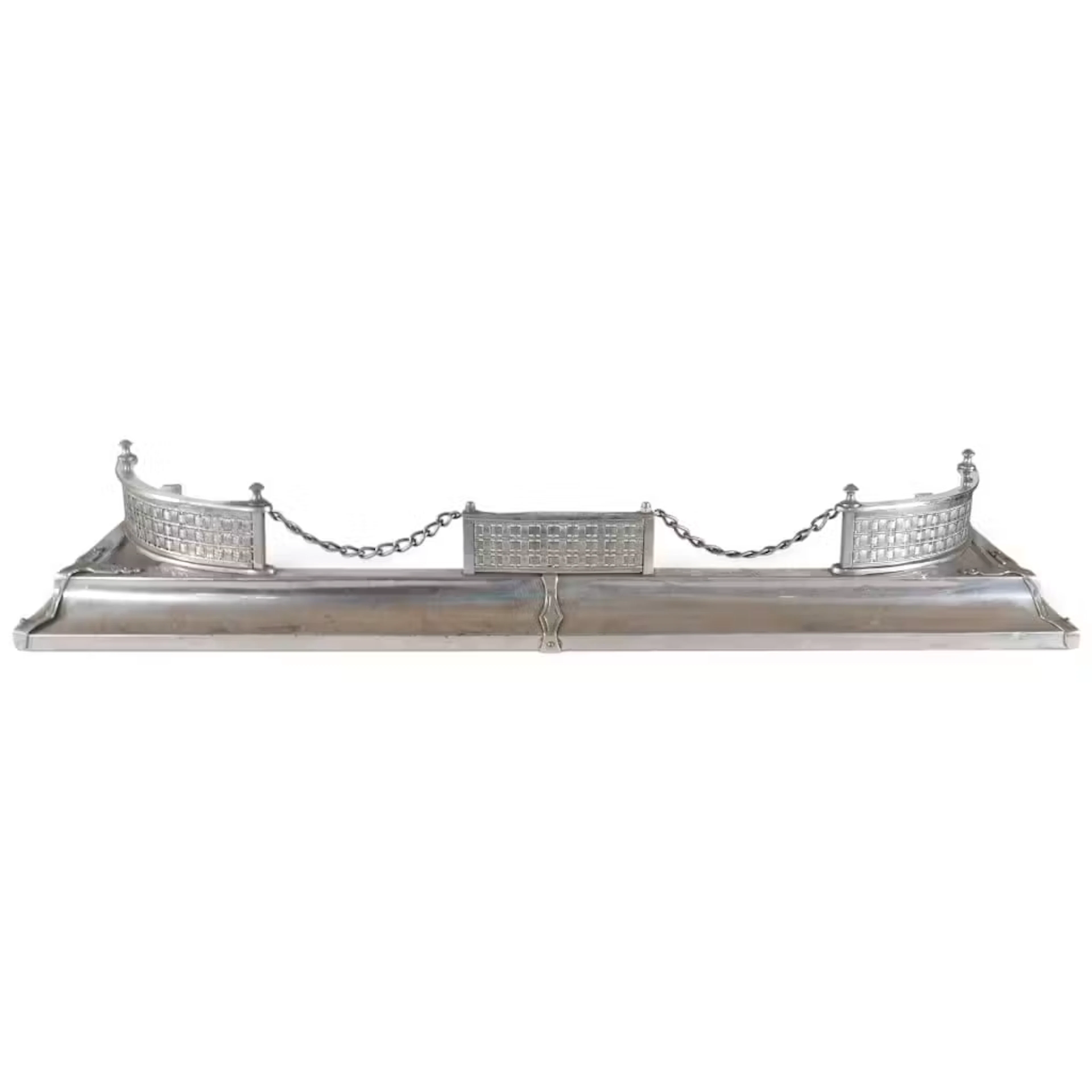 Lot 225: Aesthetic Movement Metal Fire Fender