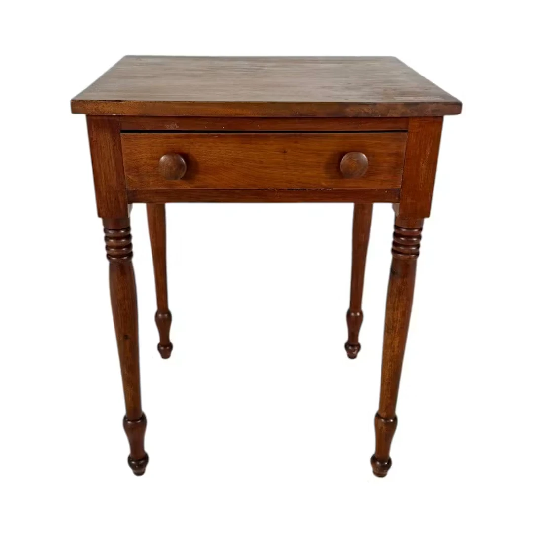 Lot 219: American Cherry One-Drawer Work Table