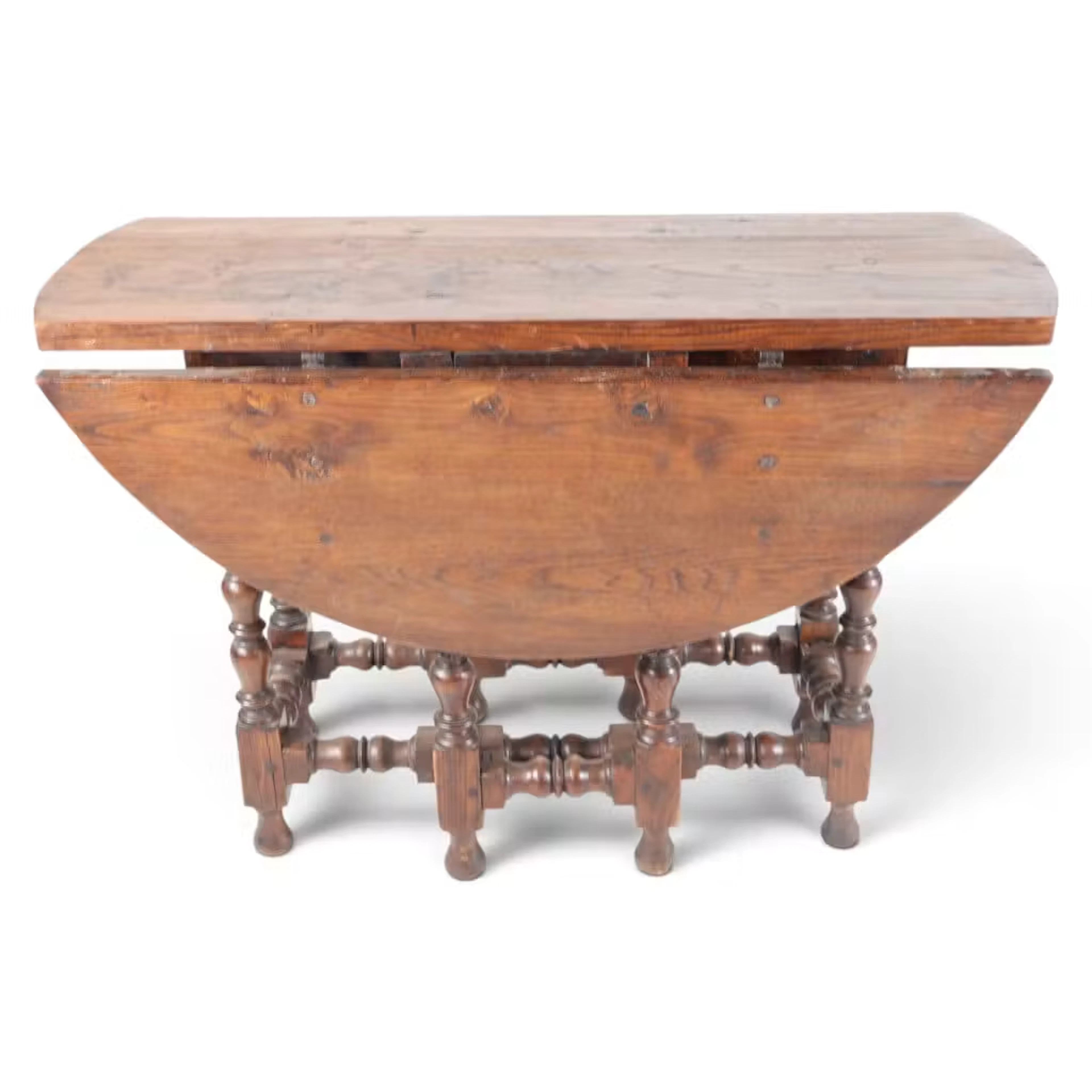 Lot 106: Gateleg Table with Turned Supports