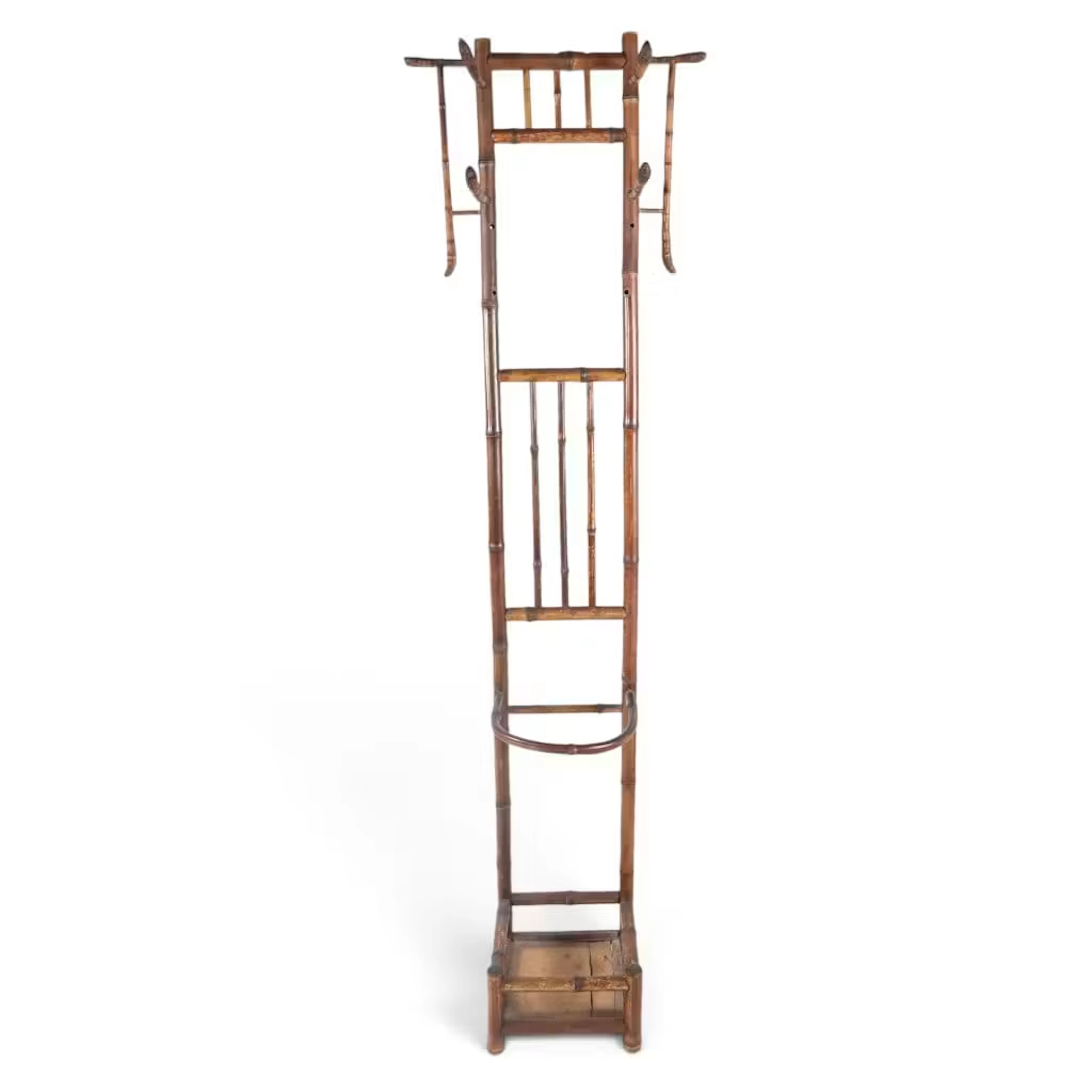 Lot 229: Aesthetic Movement Bamboo Hall Stand