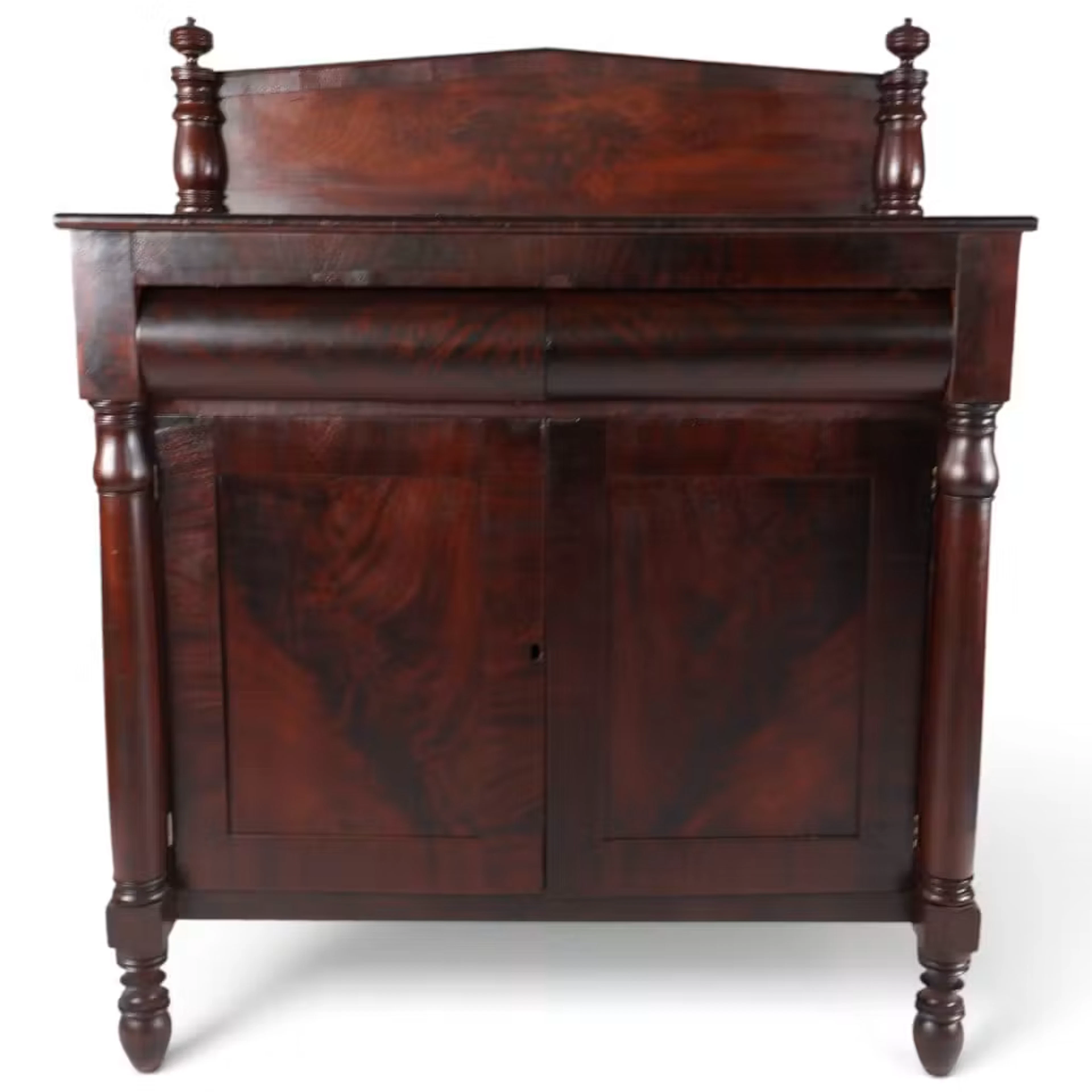 Lot 140: Empire Figured-Mahogany Server