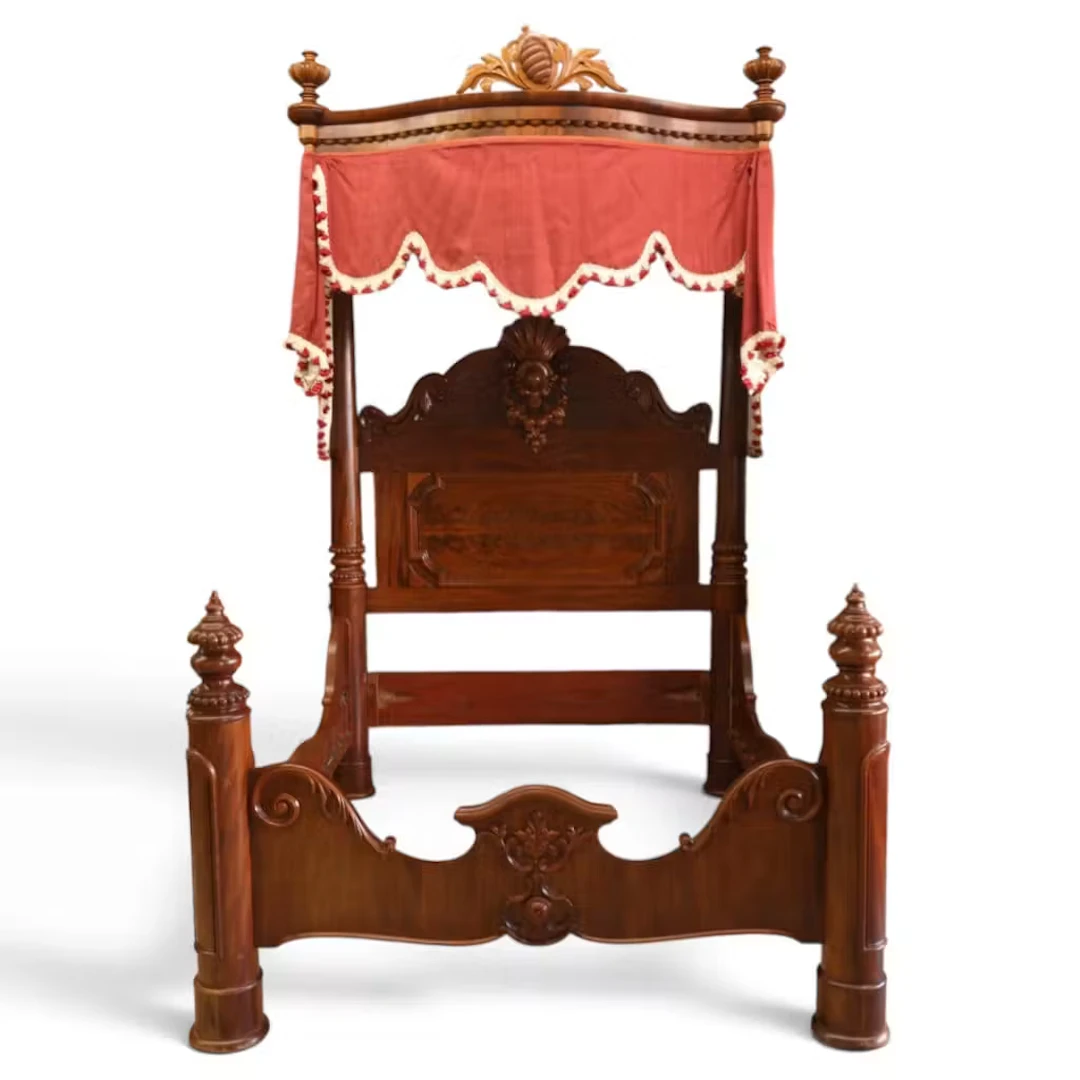 Lot 81: C. Lee Mahogany Three-Quarter Tester Bed