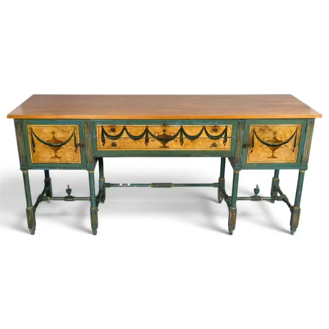 Lot 96: Neoclassical Painted Sideboard