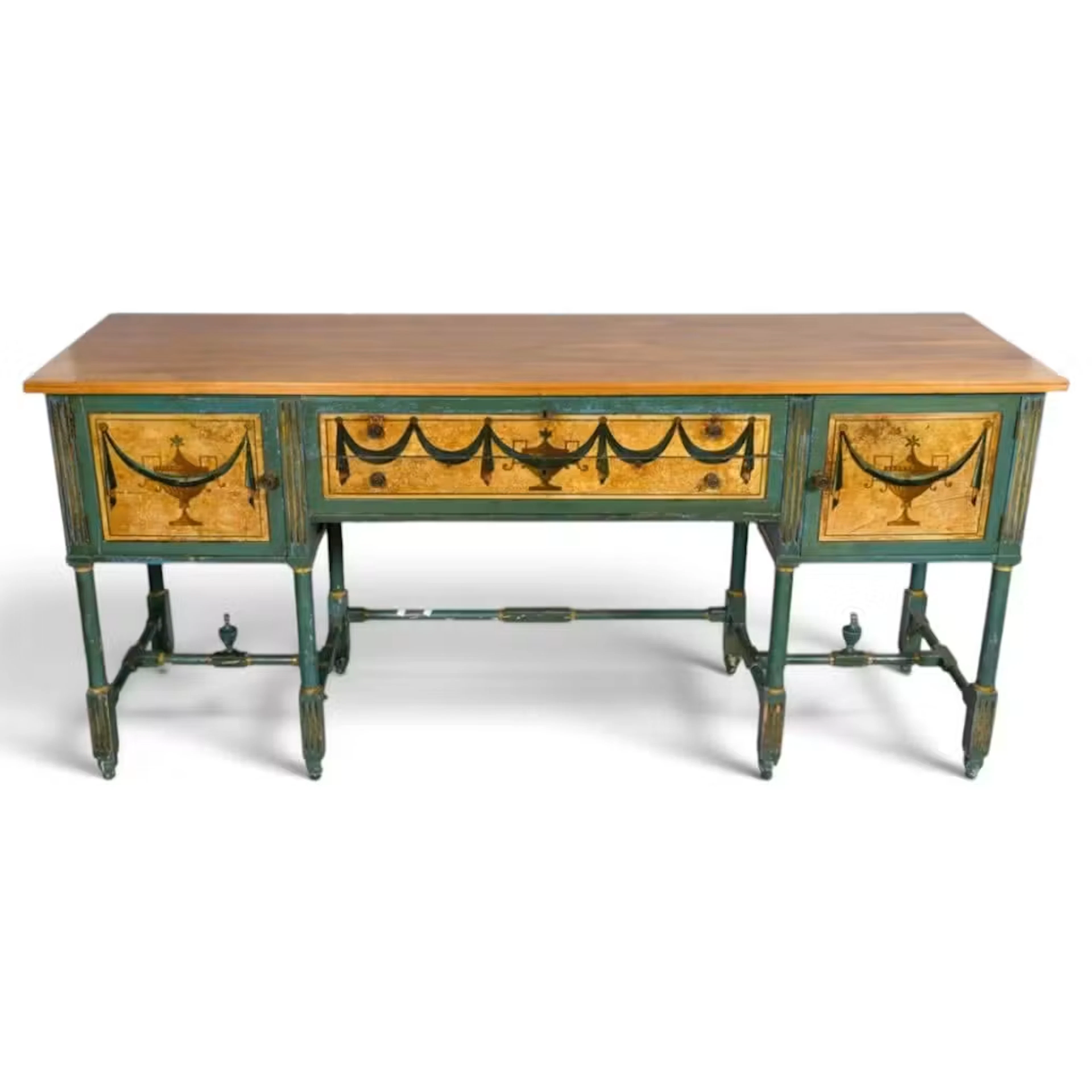 Lot 96: Neoclassical Painted Sideboard