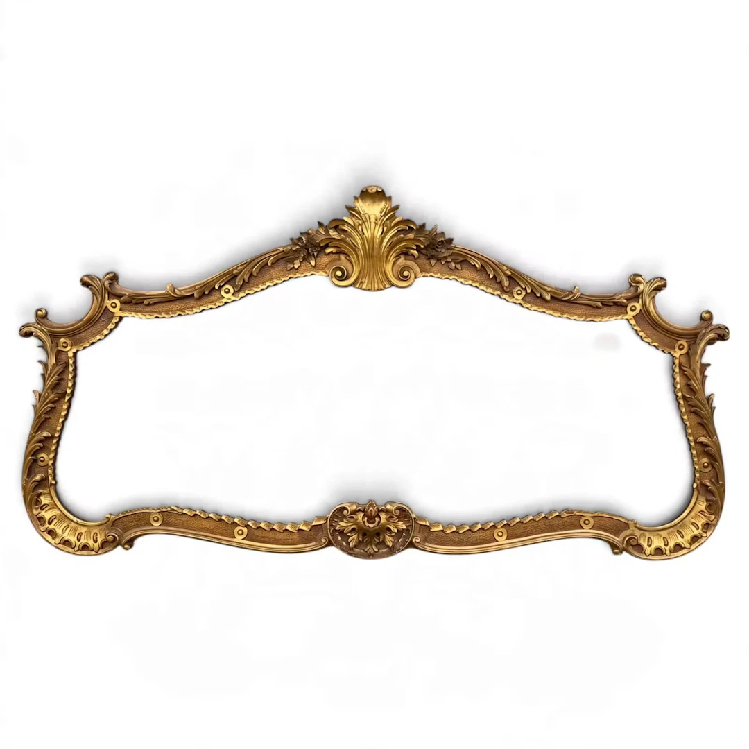 Lot 24: Monumental Rococo-Style Giltwood Mirror