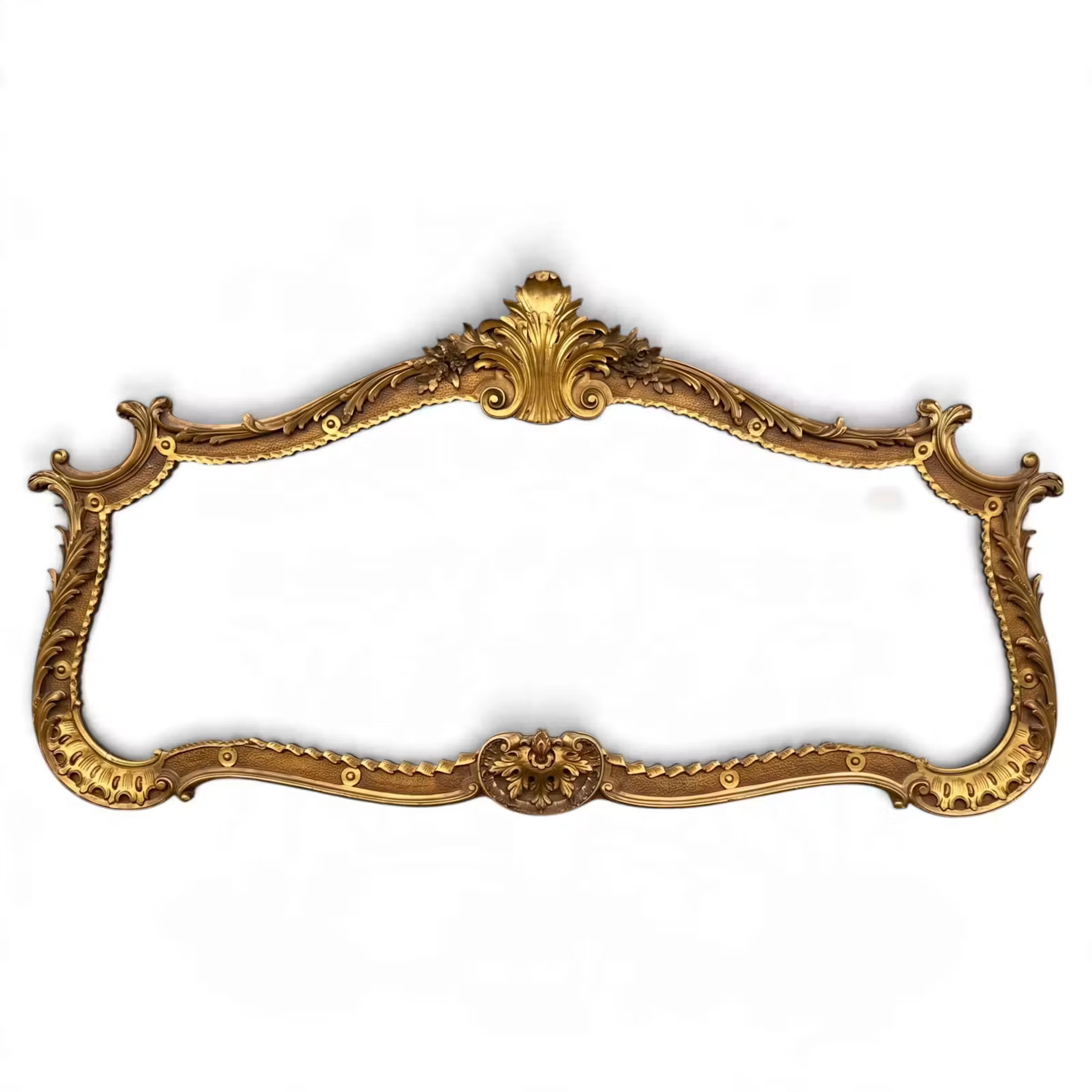 Lot 24: Monumental Rococo-Style Giltwood Mirror