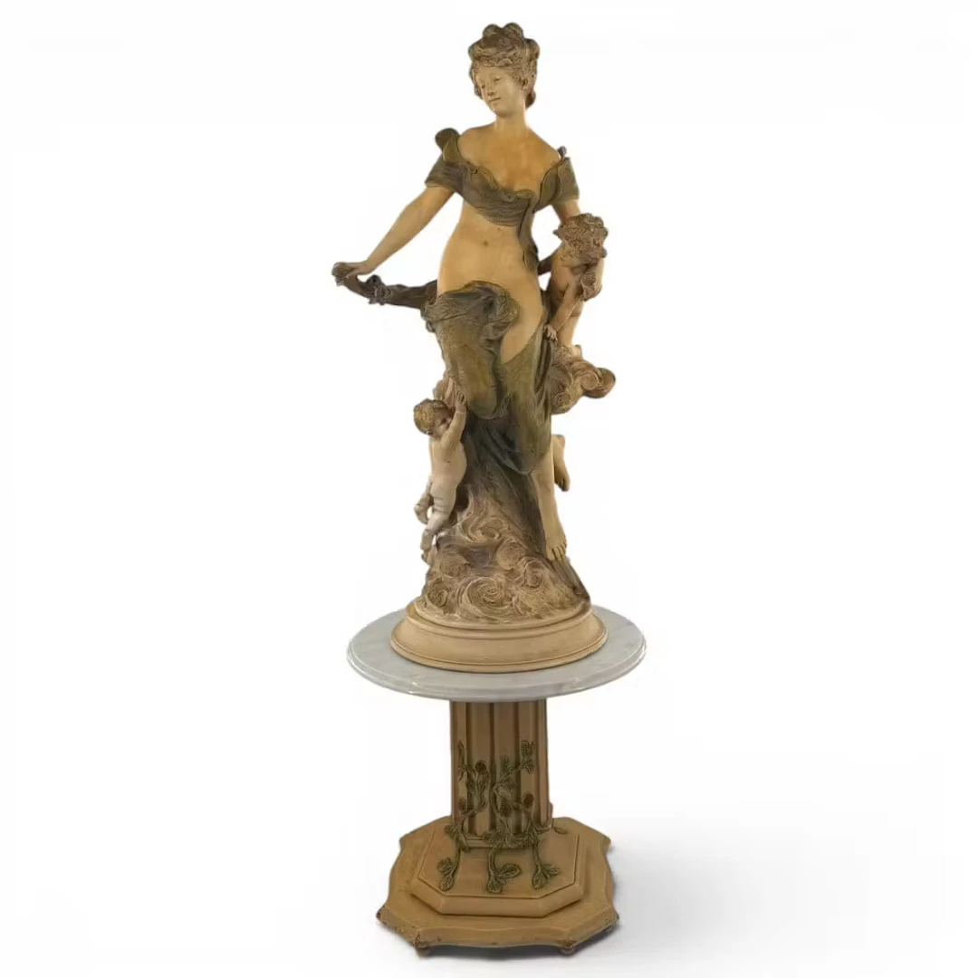 Lot 222B: After Moreau Venus Figure on Pedestal