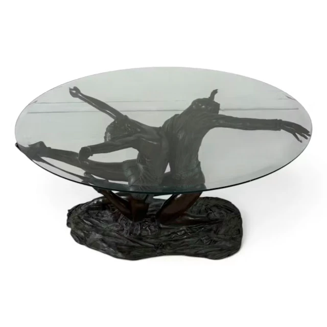 Lot 72: Jim Davidson Signed Ballet Dancers Table
