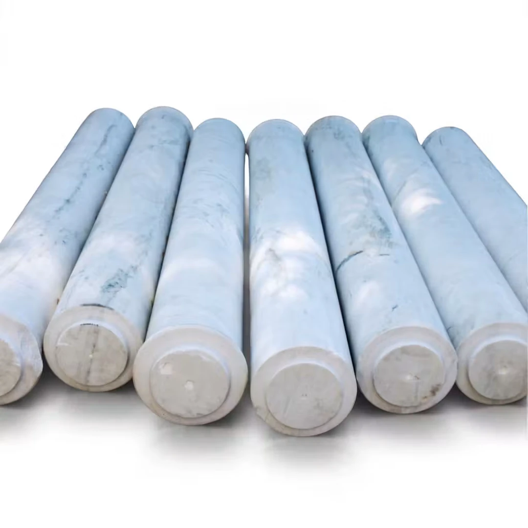 Lot 78: Eight Marble Corinthian Columns with Capitals