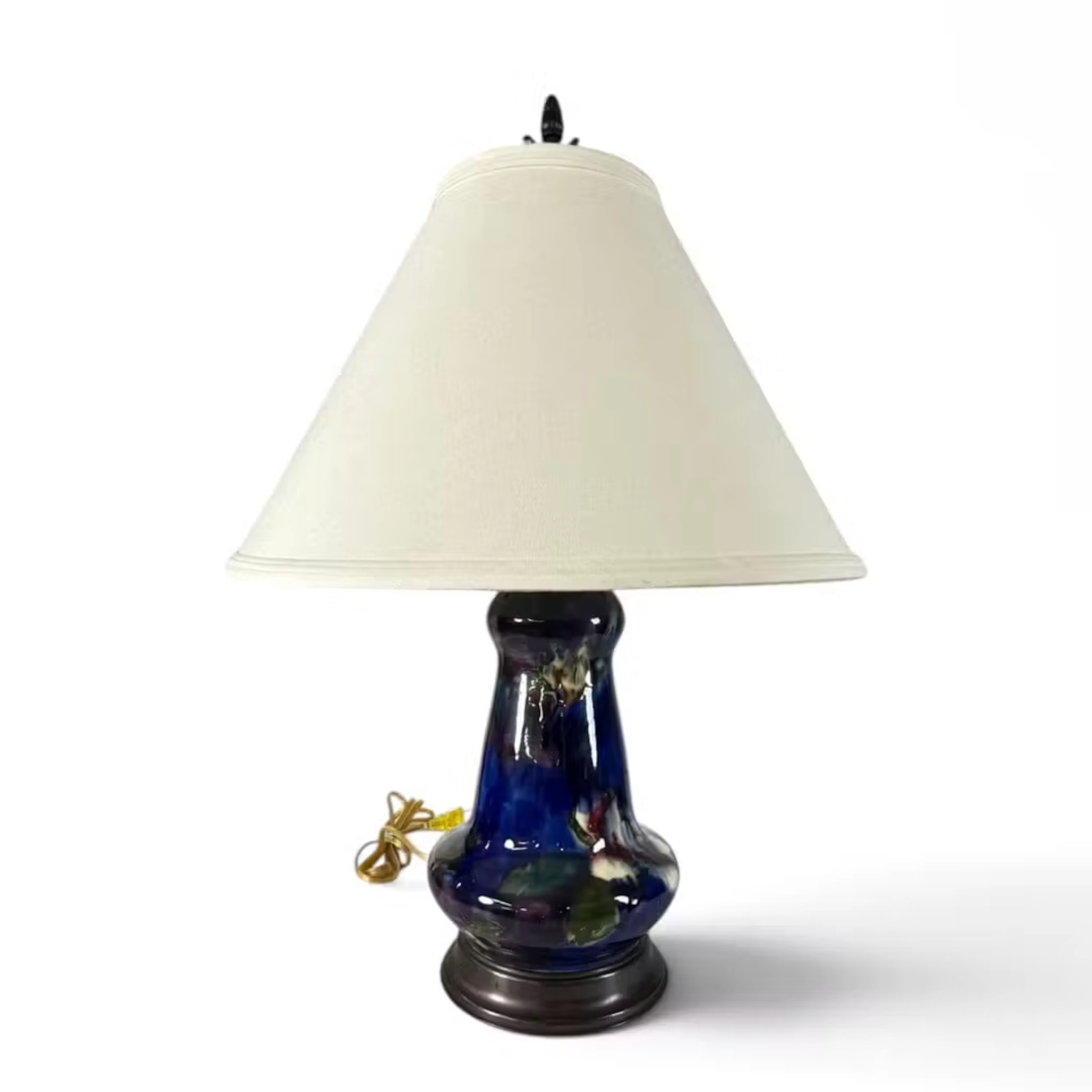 Lot 247: Hancock Corona Ware Kensington Pottery Lamp