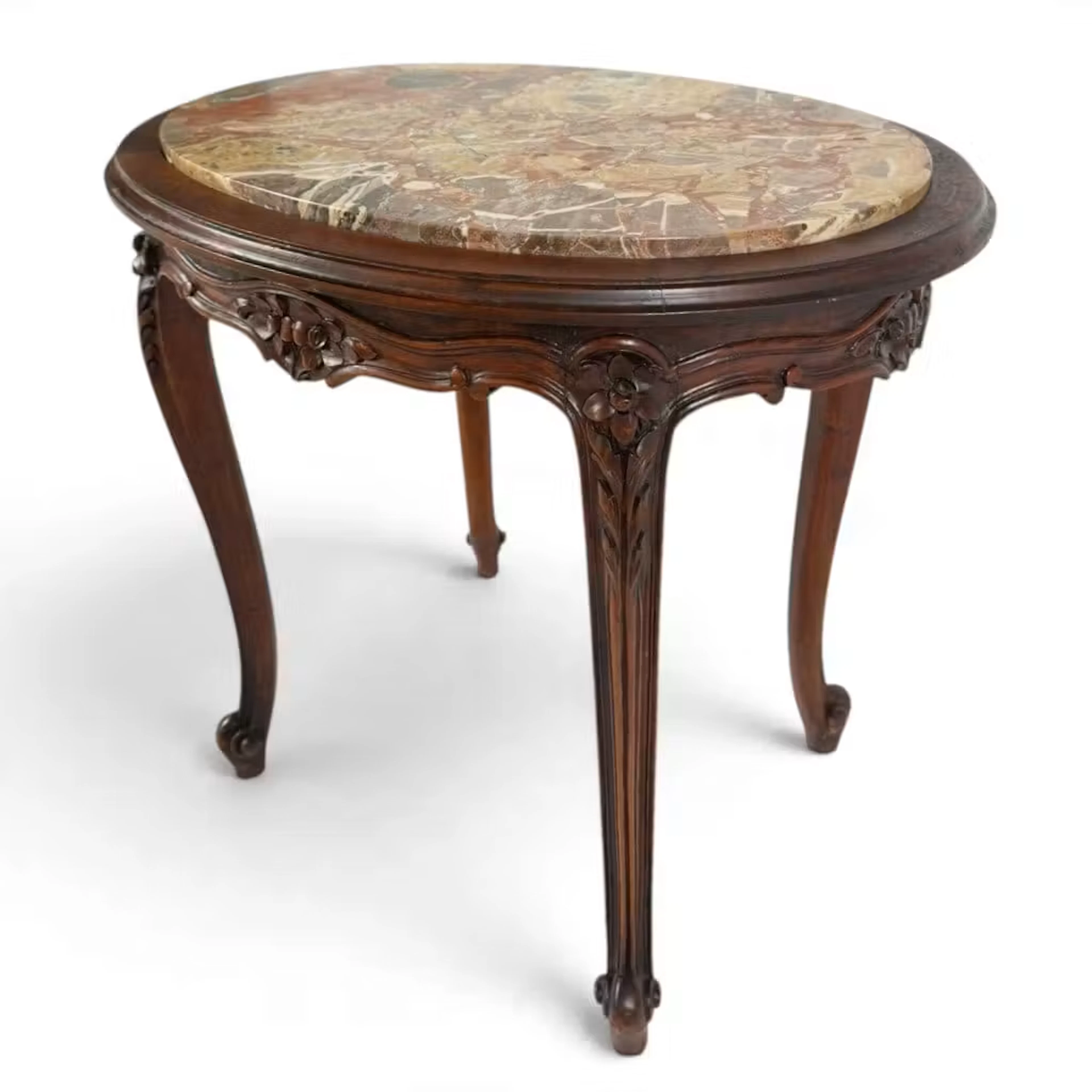 Lot 271: Louis XV Revival Marble-Top Table