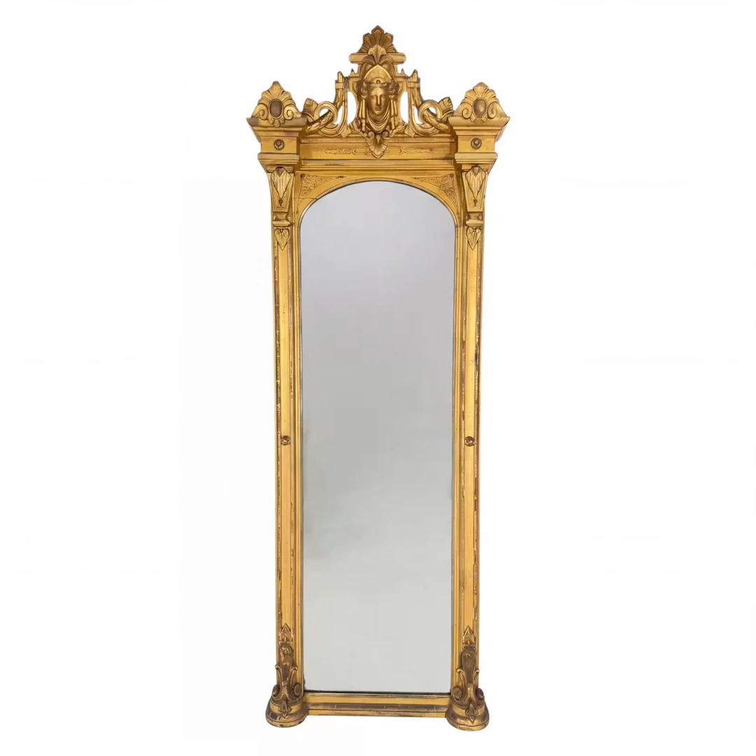 Lot 77: Renaissance Revival Giltwood Pier Mirror