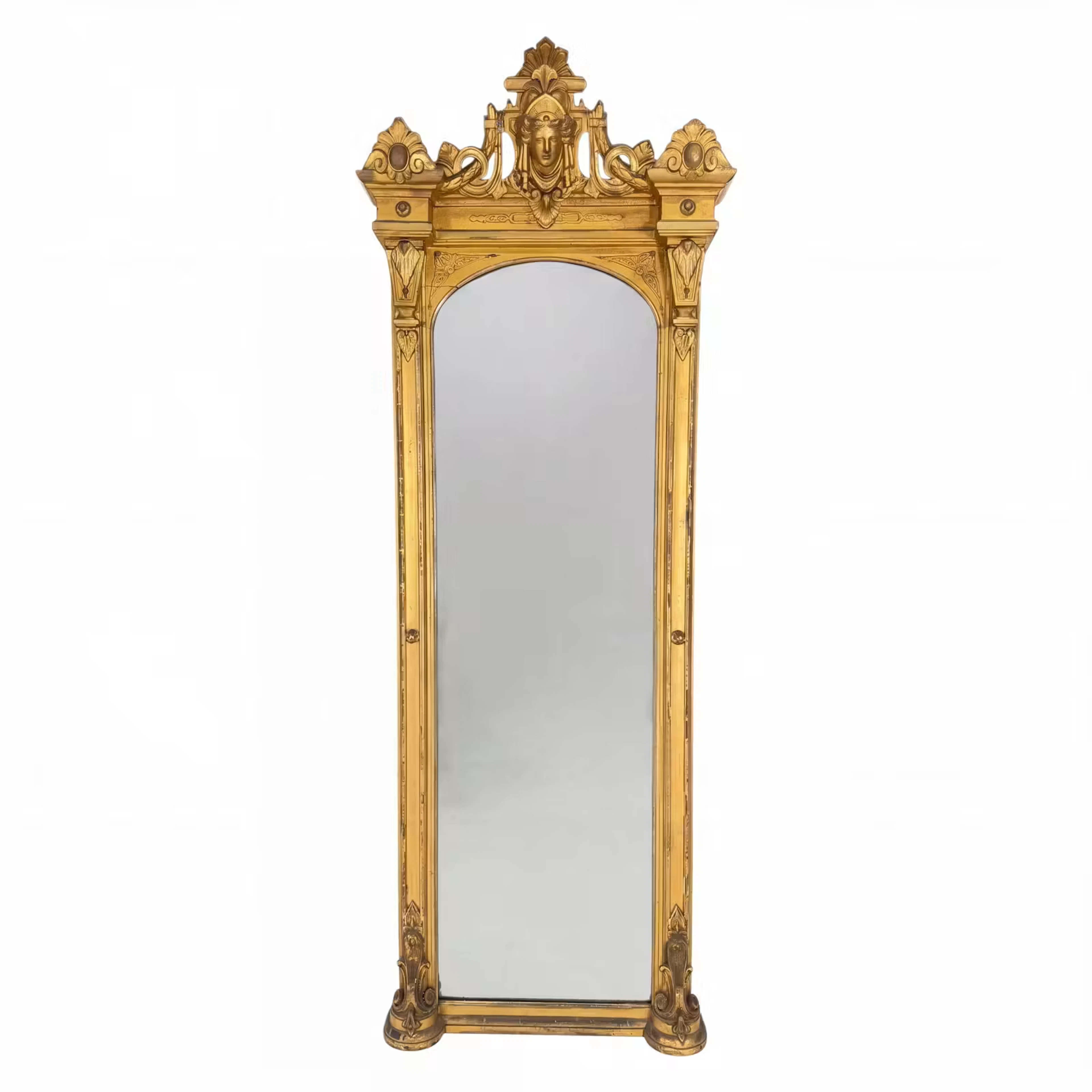 Lot 77: Renaissance Revival Giltwood Pier Mirror