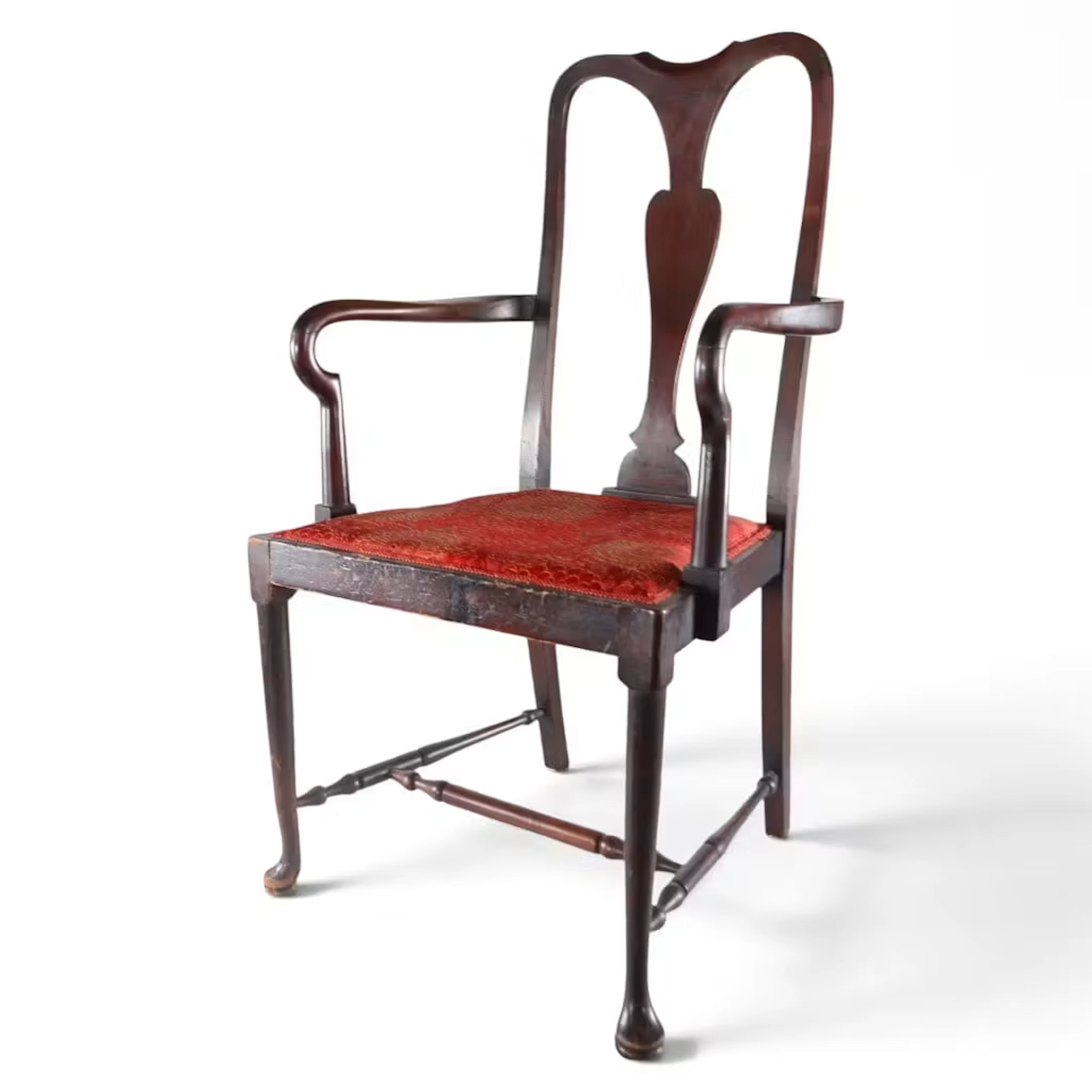 Lot 210: English Georgian Mahogany Armchair