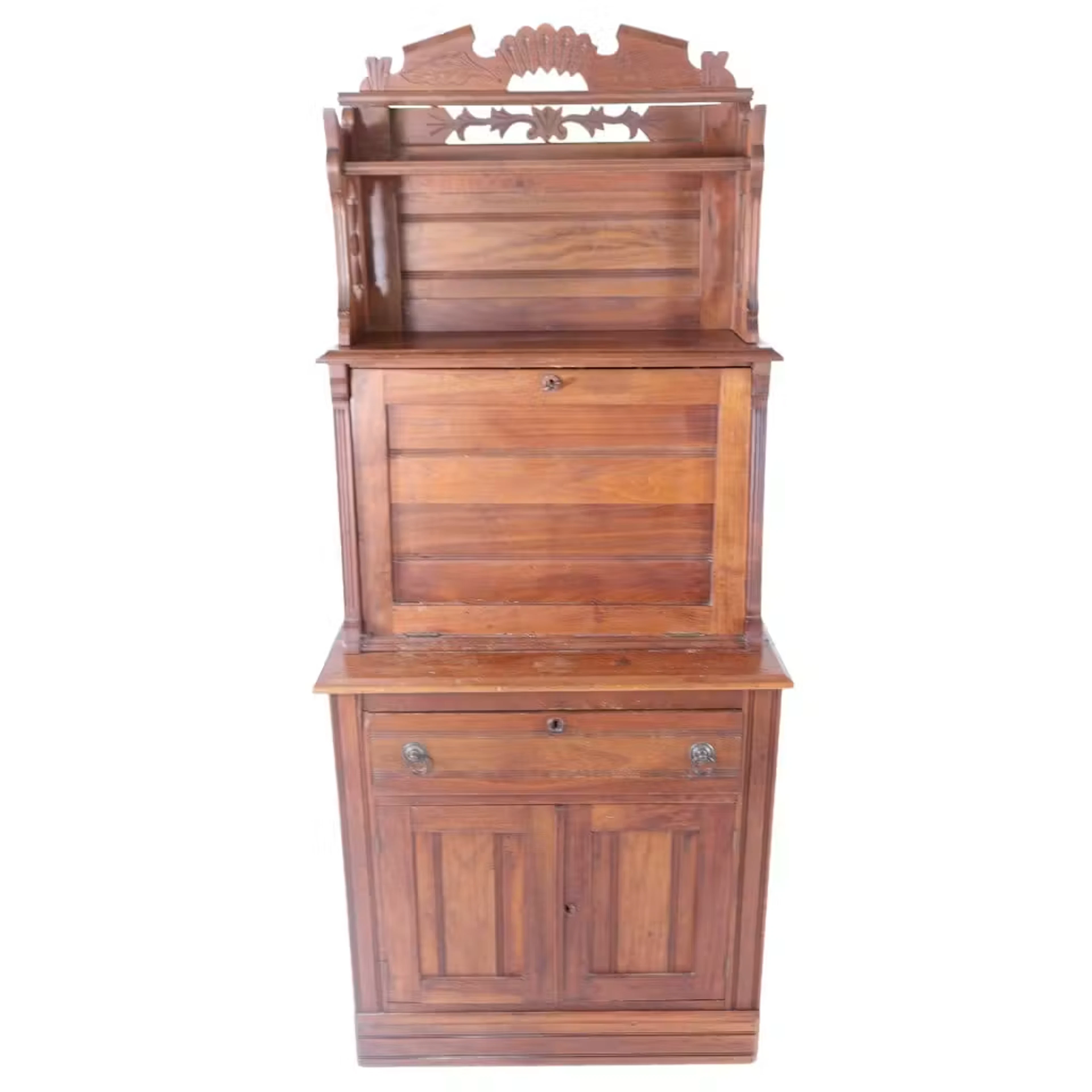 Lot 250: Victorian Eastlake Fall-Front Secretary