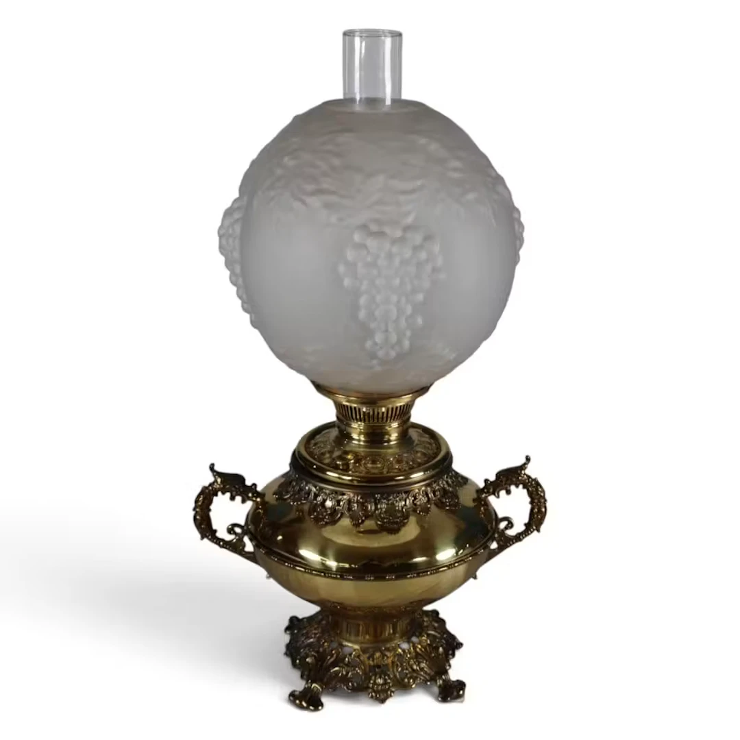 Lot 146: Brass Urn-Form Banquet Lamp