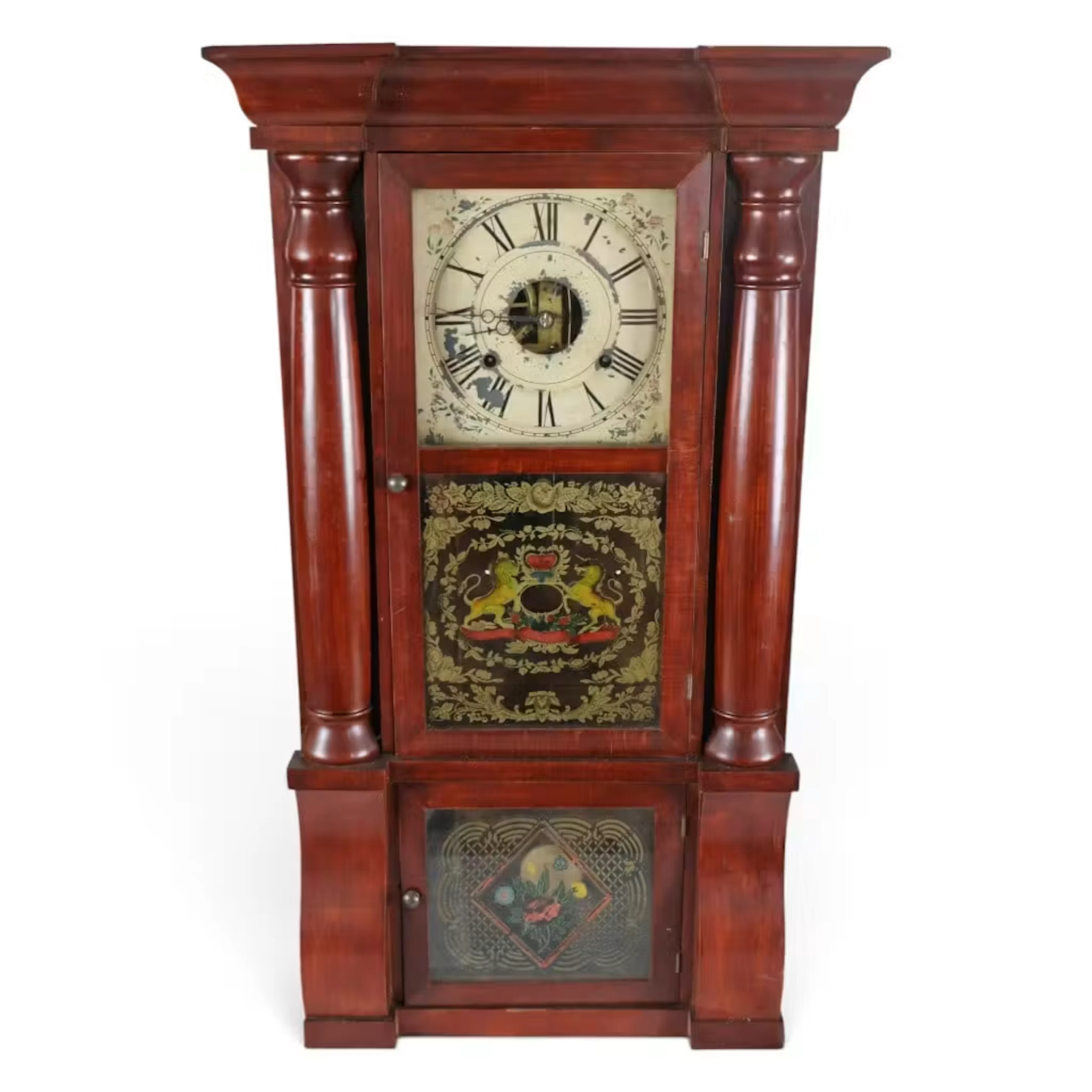 Lot 149: Seth Thomas Eight-Day Column Shelf Clock